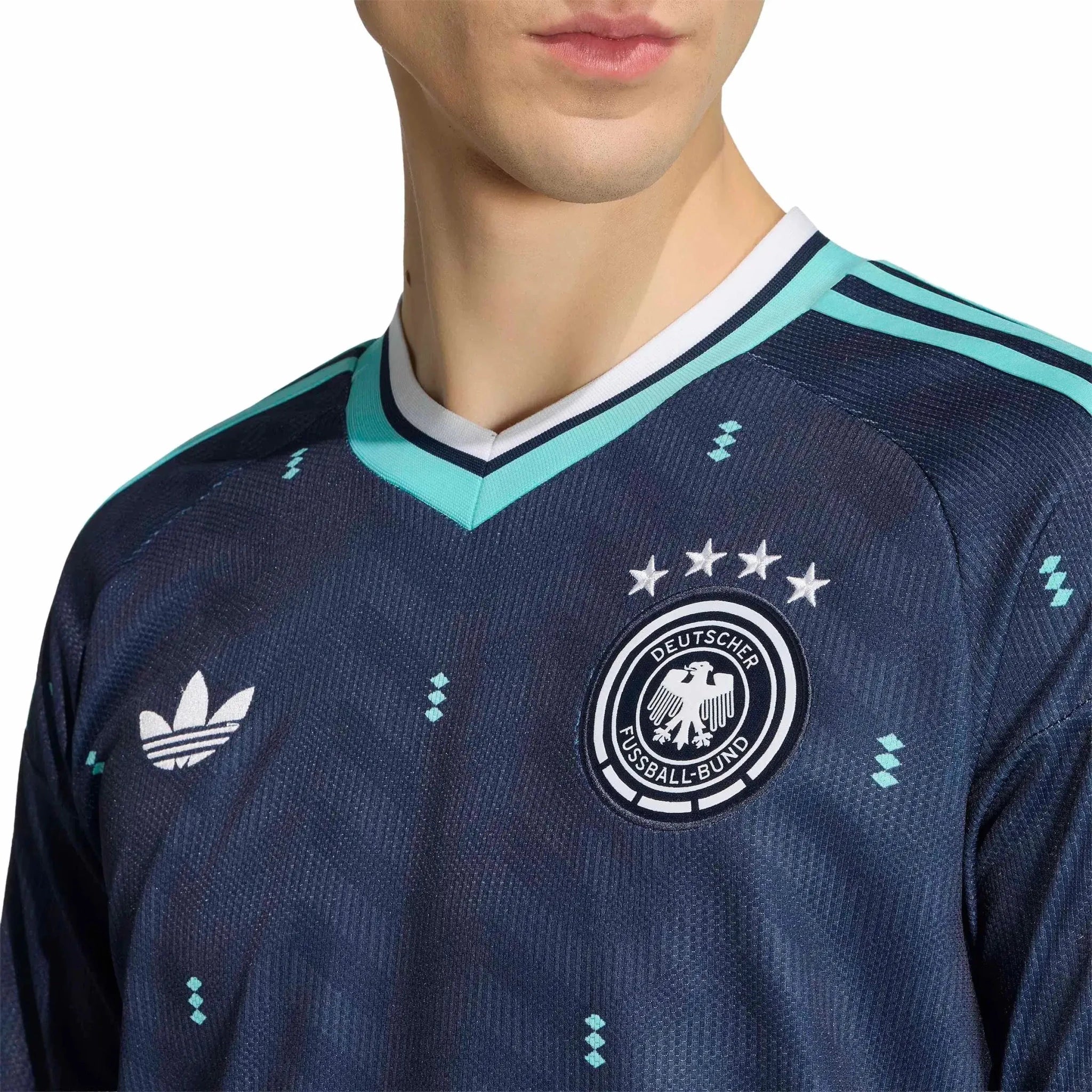 adidas 2026 Germany Men's Stadium Away Long-Sleeve Soccer Jersey 5
