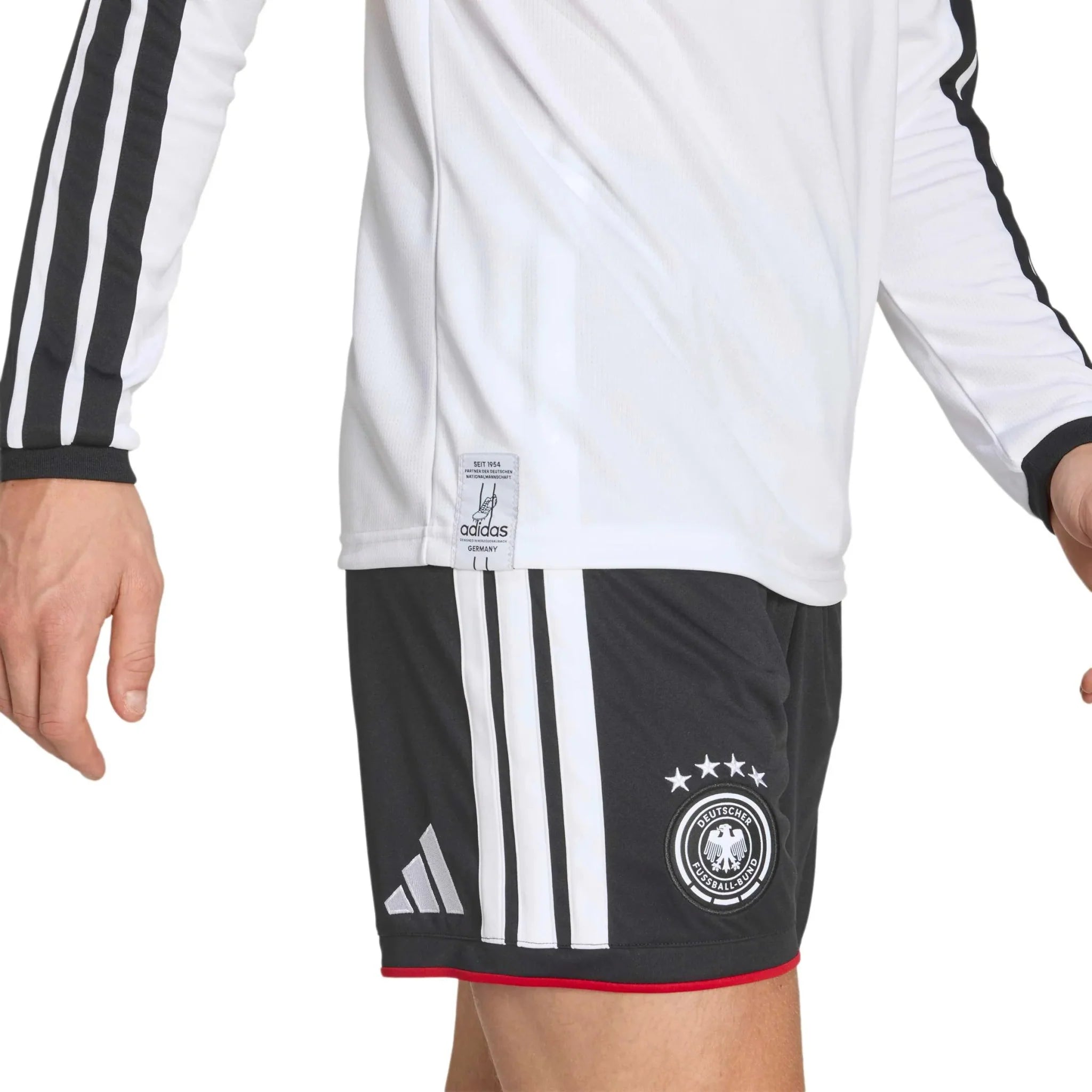adidas 2026 Germany Men's Stadium Home Long-Sleeve Soccer Jersey 6