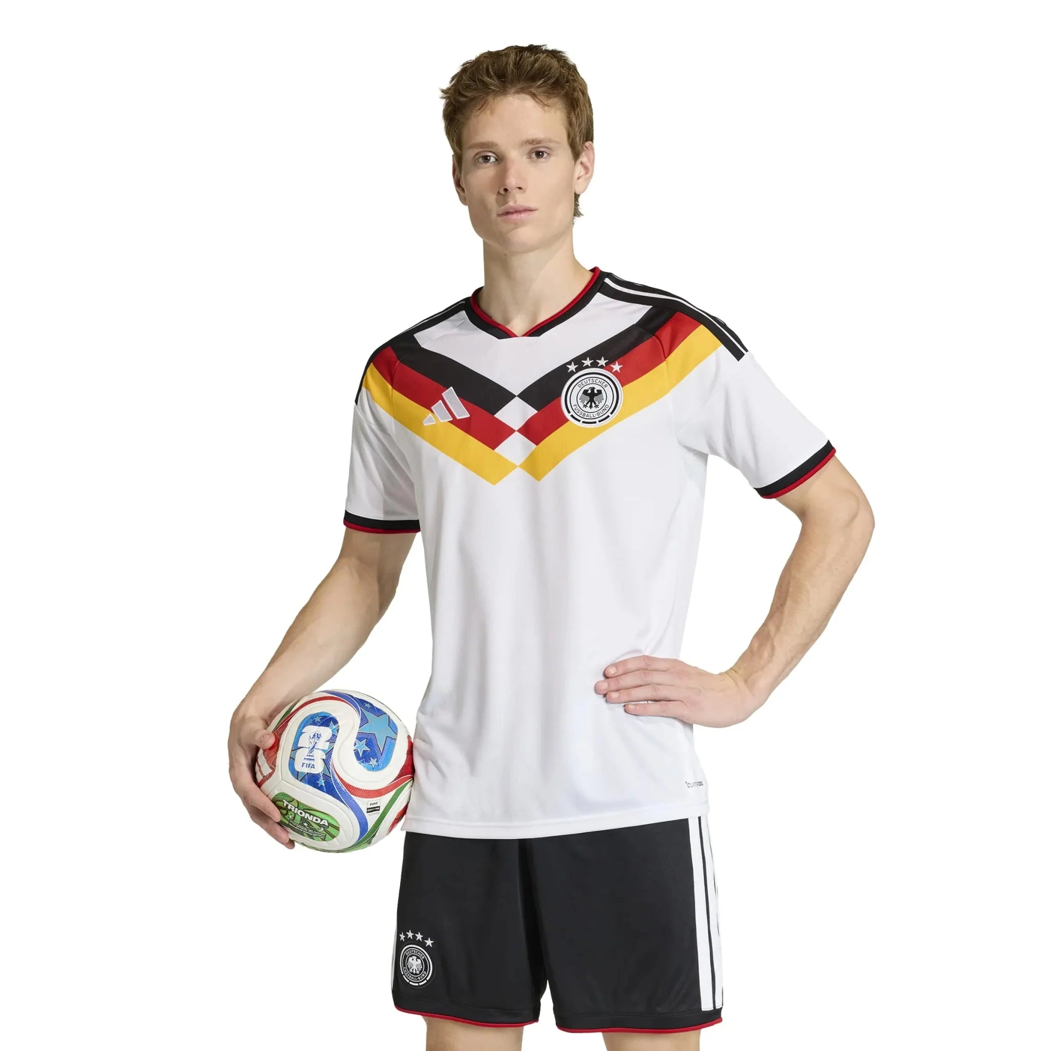 adidas 2026 Germany Men's Stadium Home Soccer Jersey 3