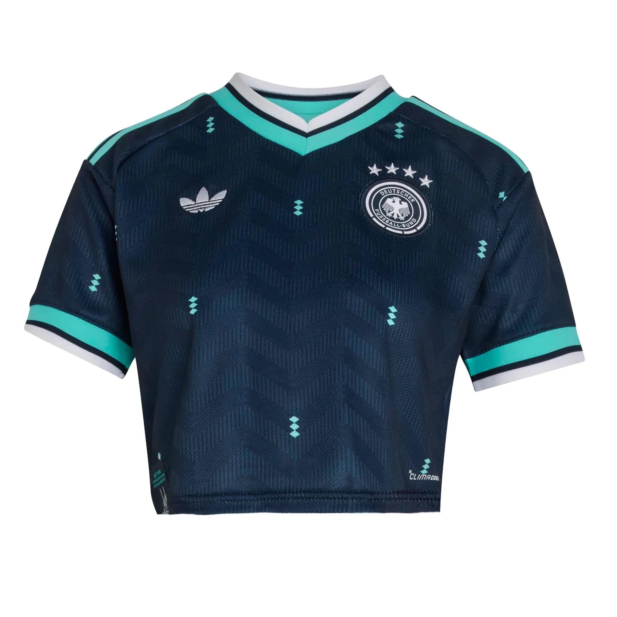 adidas 2026 Germany Women's Stadium Away Cropped Soccer Jersey 1