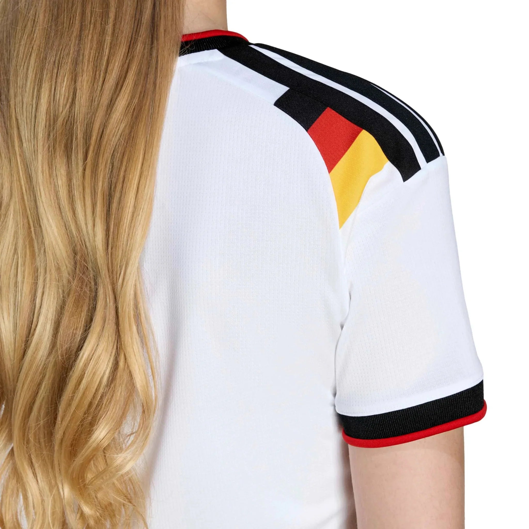 adidas 2026 Germany Women's Stadium Home Cropped Soccer Jersey 6
