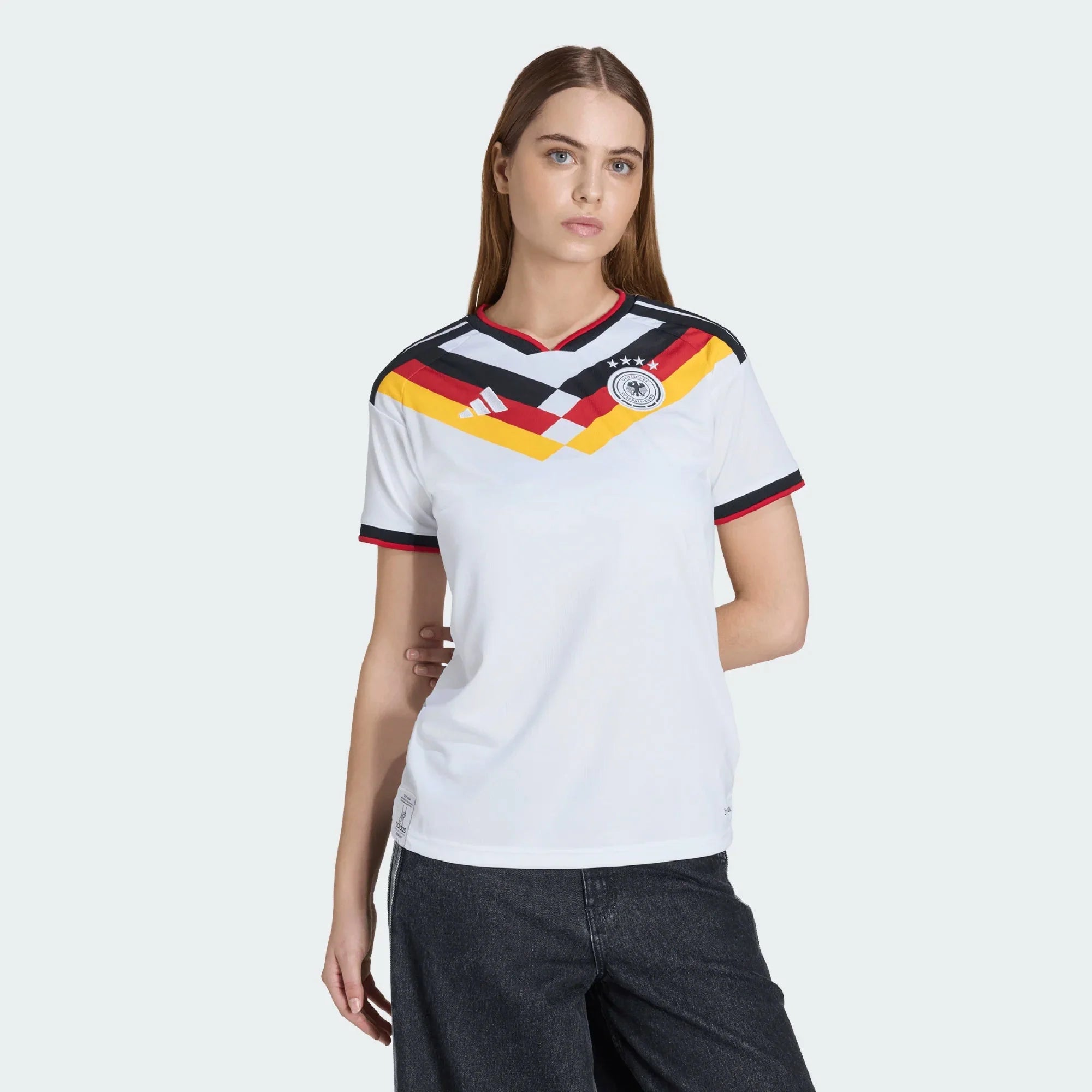 adidas 2026 Germany Women's Stadium Home Soccer Jersey 3