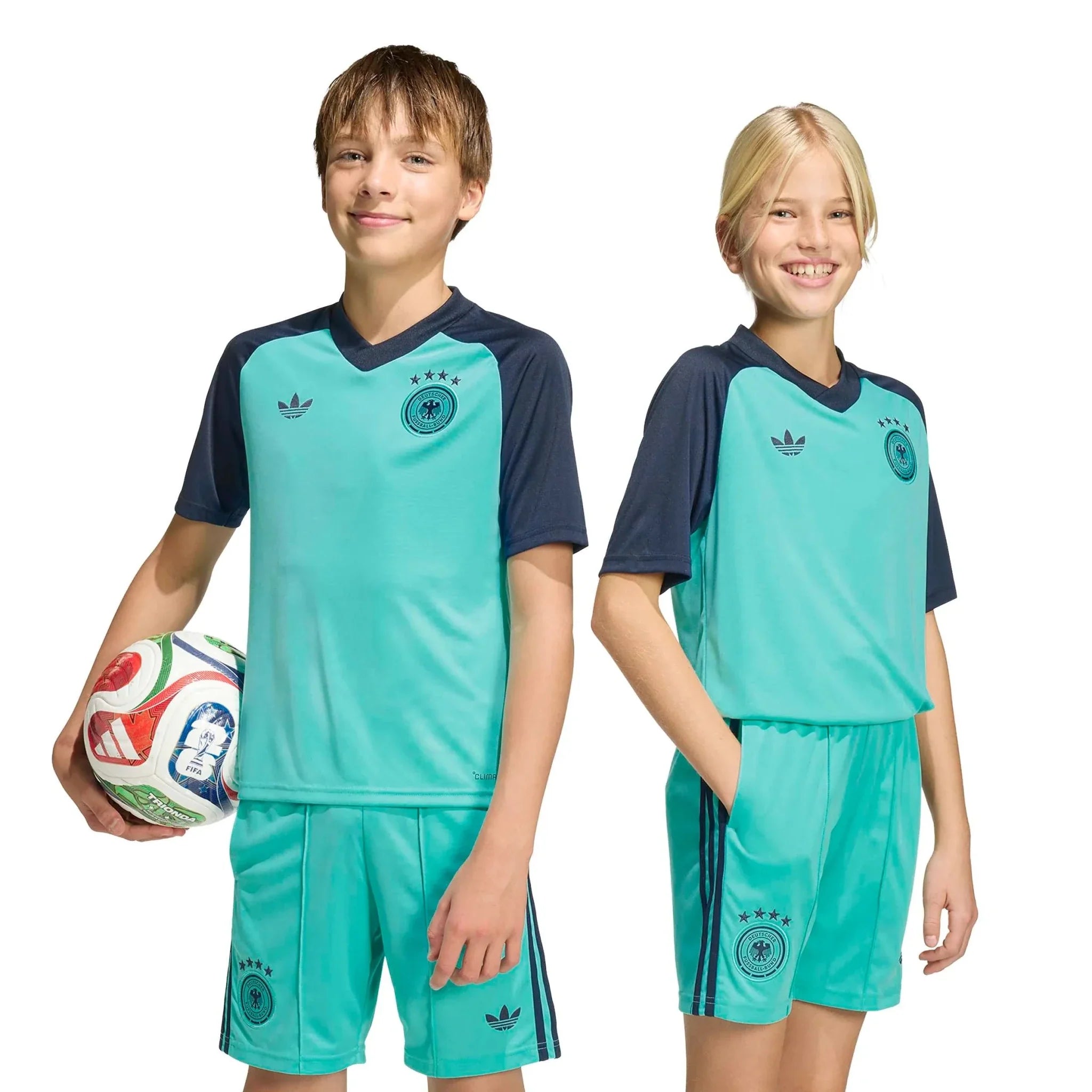 adidas 2026 Germany Youth Away Pre-Match Soccer Jersey 7