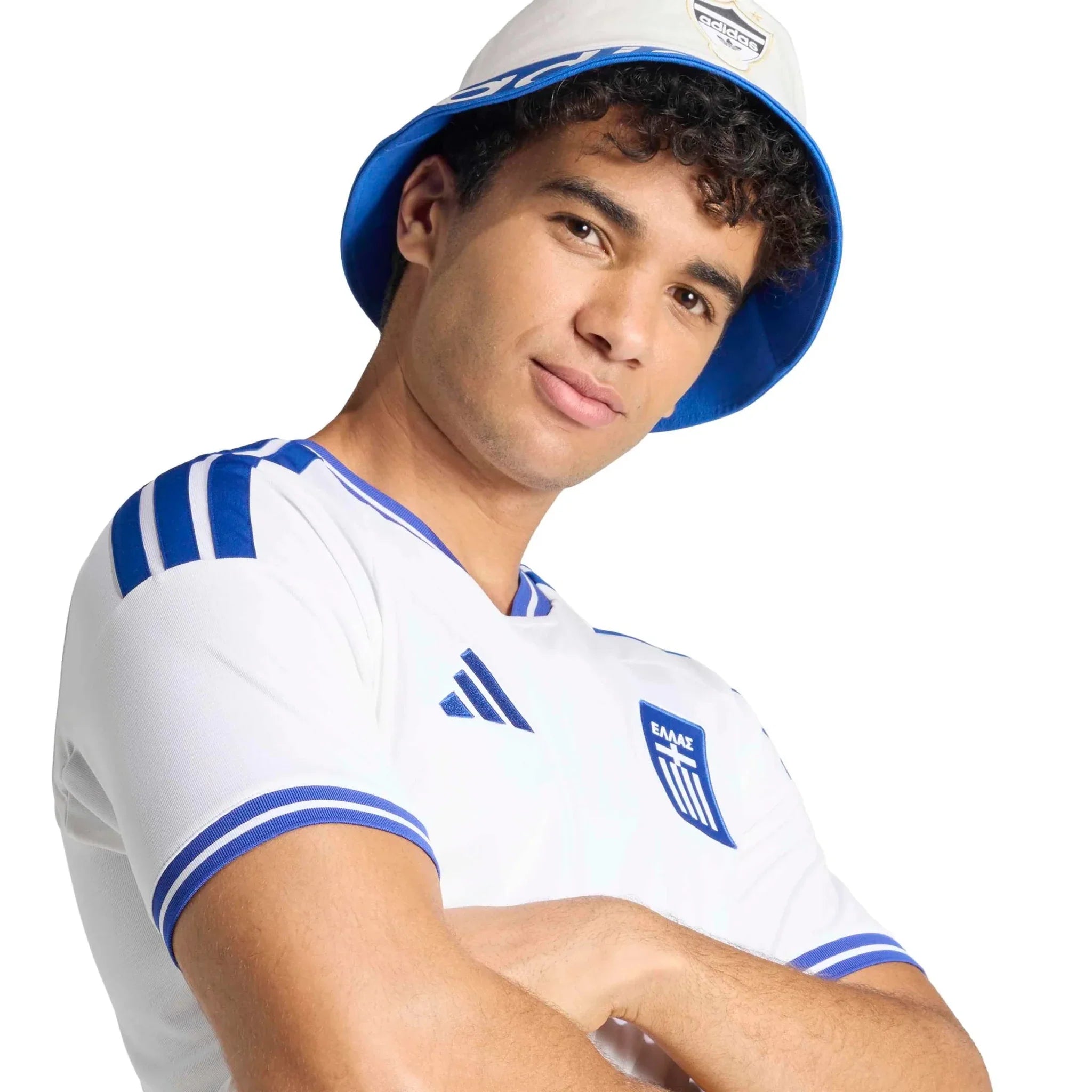 adidas 2026 Greece Men's Stadium Home Soccer Jersey 5