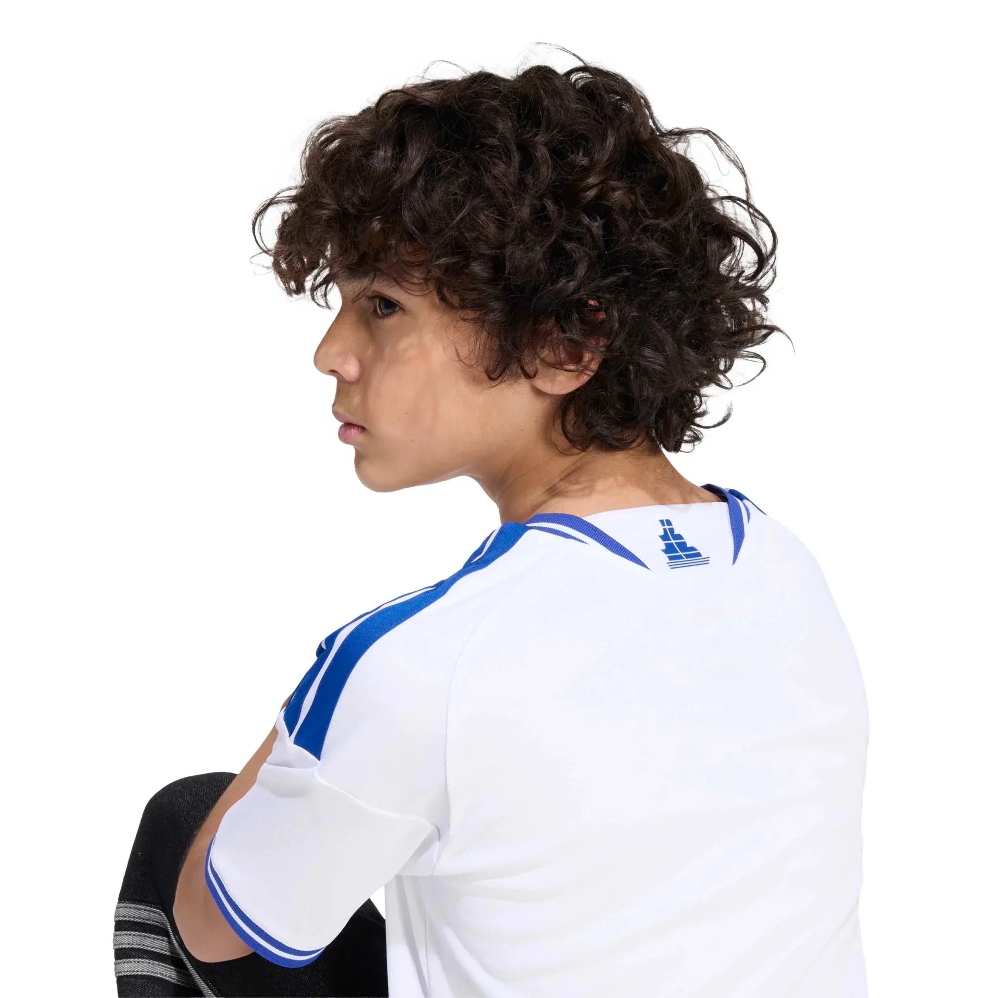 adidas 2026 Greece Youth Stadium Home Soccer Jersey 4