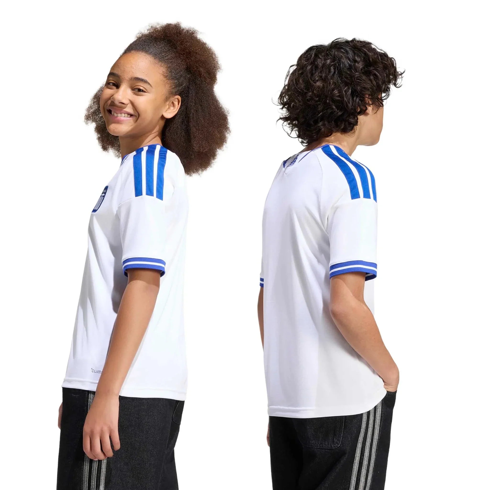 adidas 2026 Greece Youth Stadium Home Soccer Jersey 8