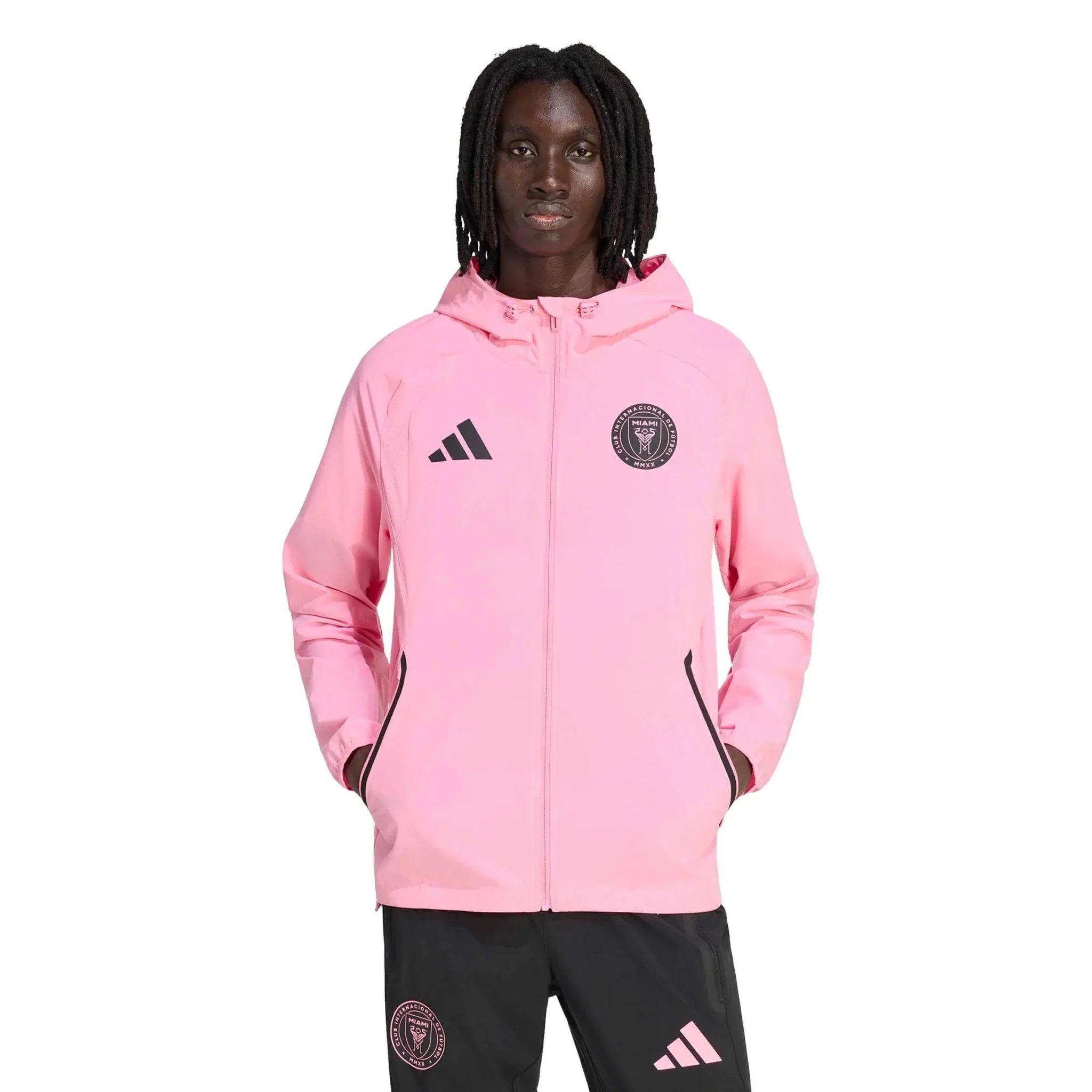 adidas 2026 Inter Miami Men's Travel Full-Zip Windbreaker 2