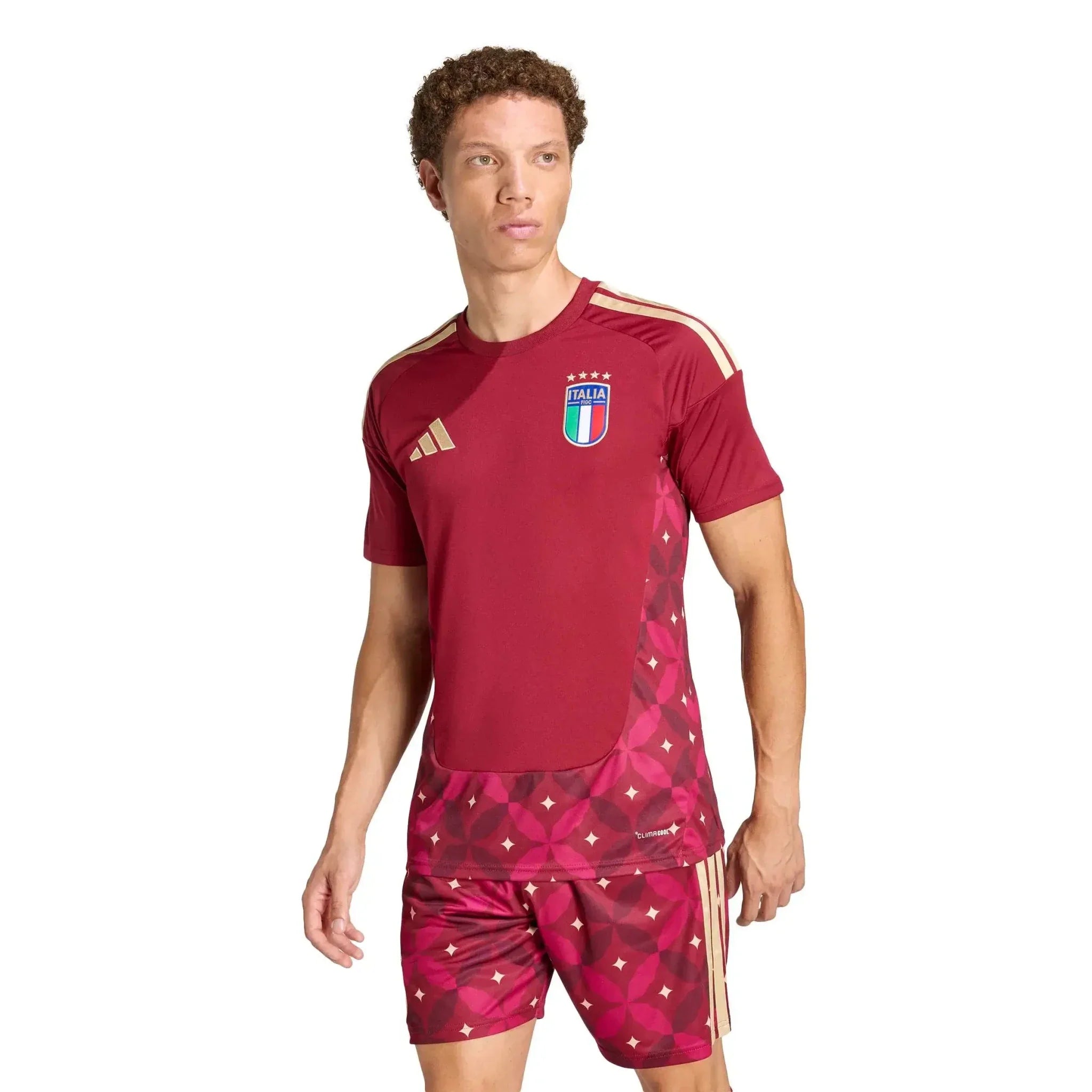 adidas 2026 Italy Men's Stadium Home Goalkeeper Soccer Jersey 3