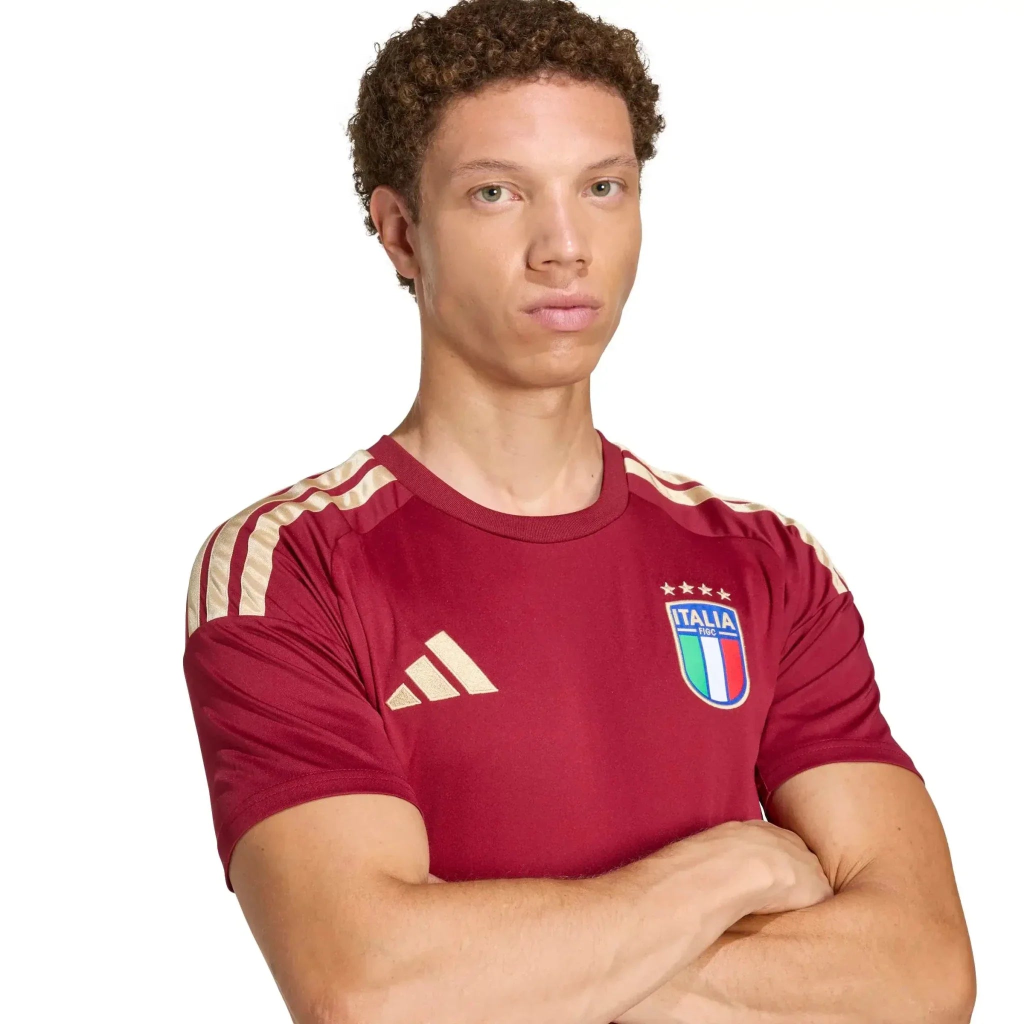 adidas 2026 Italy Men's Stadium Home Goalkeeper Soccer Jersey 5