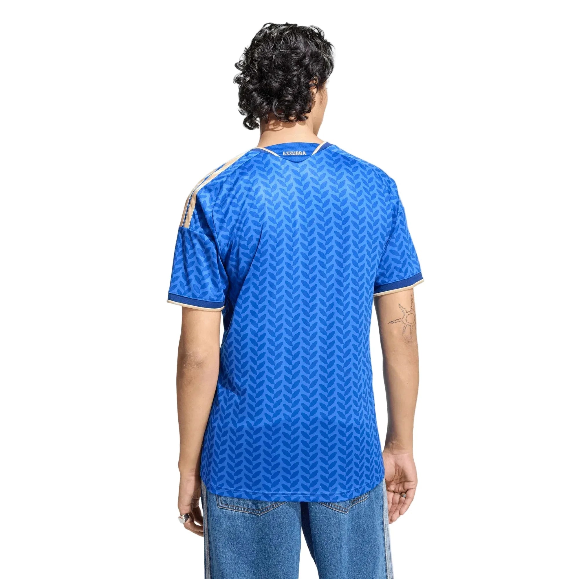 adidas 2026 Italy Men's Stadium Home Soccer Jersey 4