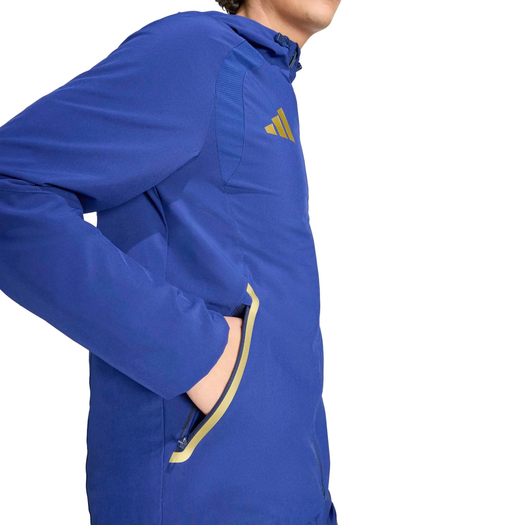 adidas 2026 Italy Men's Tiro Travel Full Zip Windbreaker 4