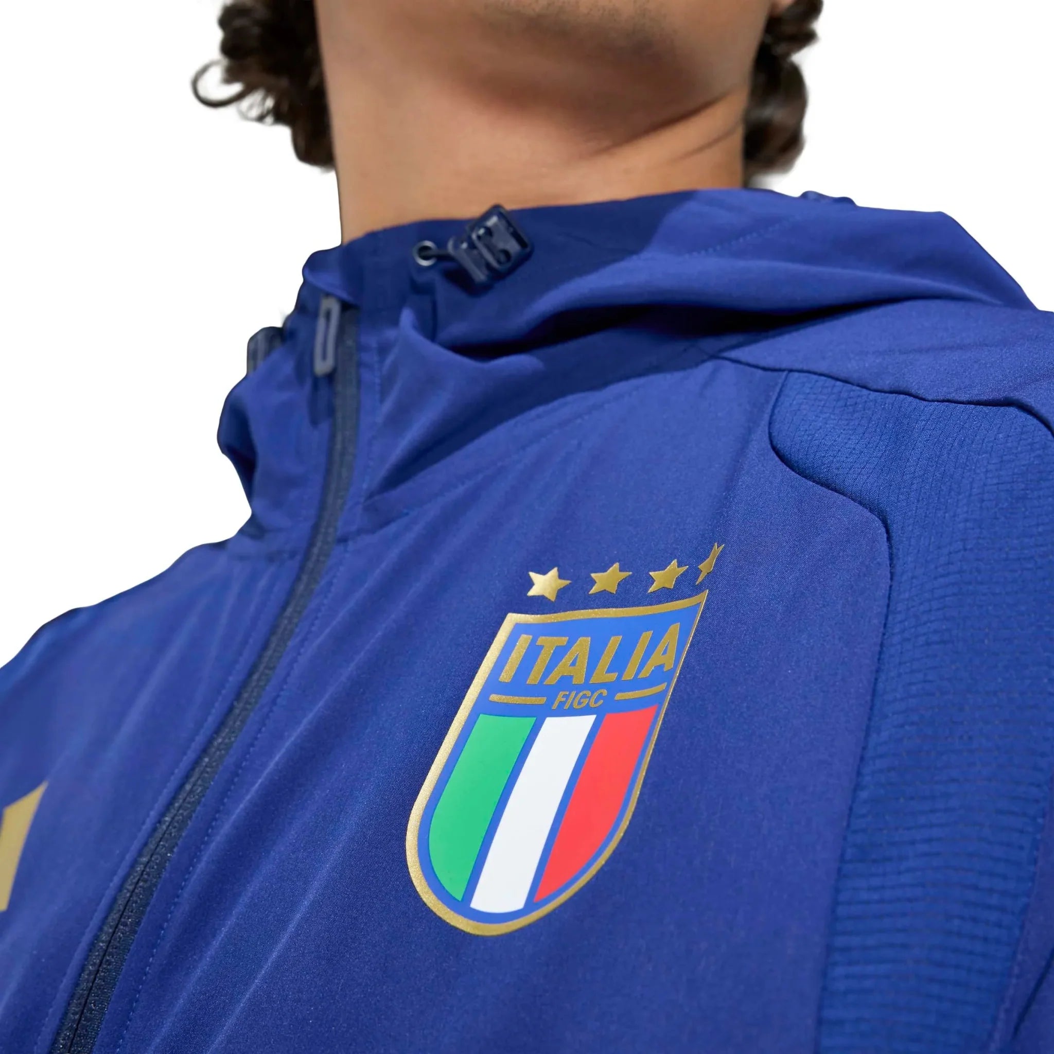 adidas 2026 Italy Men's Tiro Travel Full Zip Windbreaker 5