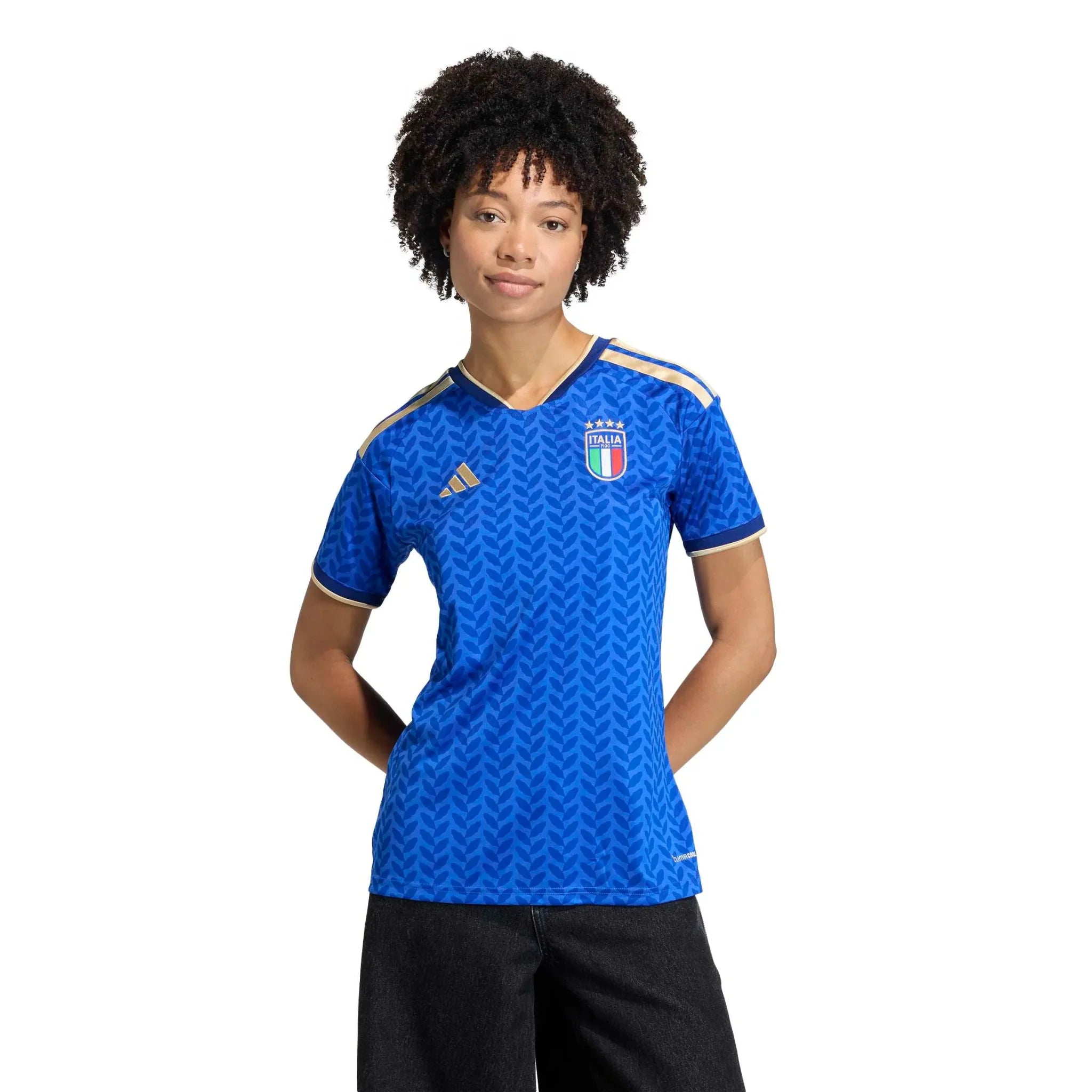 adidas 2026 Italy Women's Stadium Home Soccer Jersey 3
