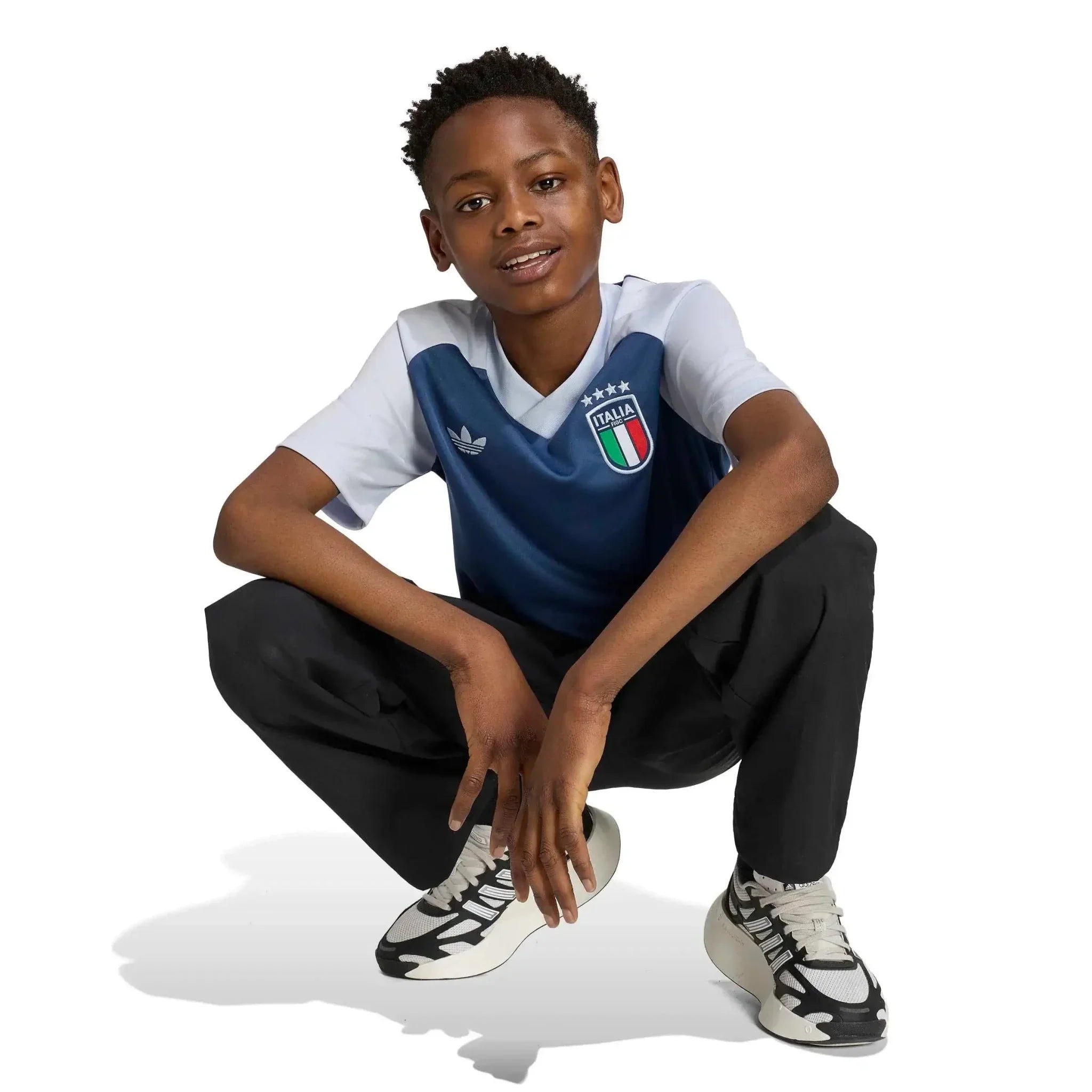 adidas 2026 Italy Youth Away Pre-Match Soccer Jersey 7