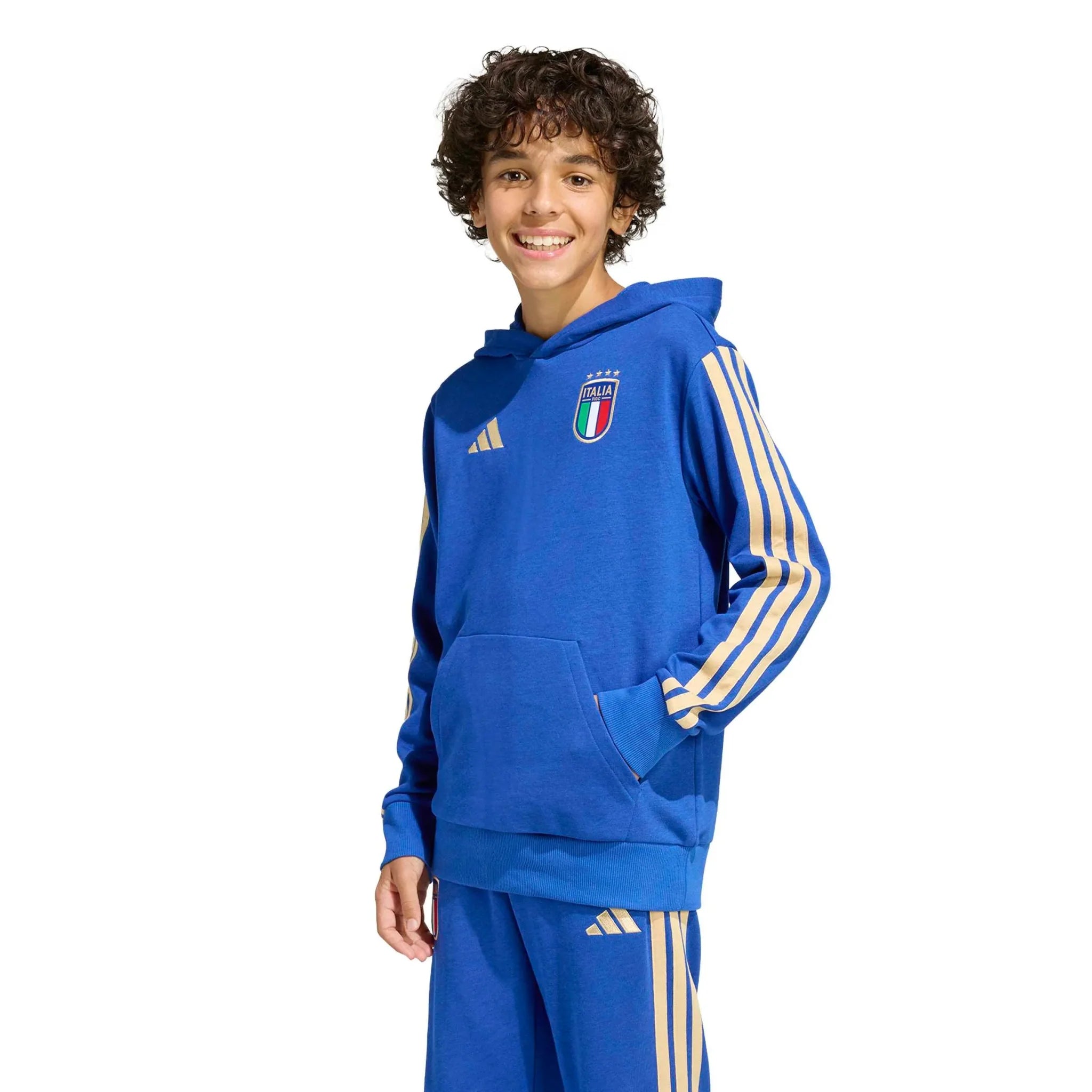 adidas 2026 Italy Youth DNA Hoodie 4