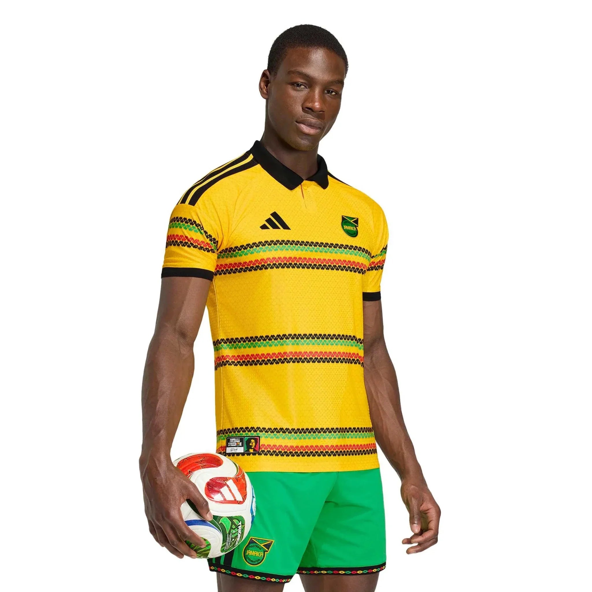 adidas 2026 Jamaica Men's Authentic Home Soccer Jersey 3