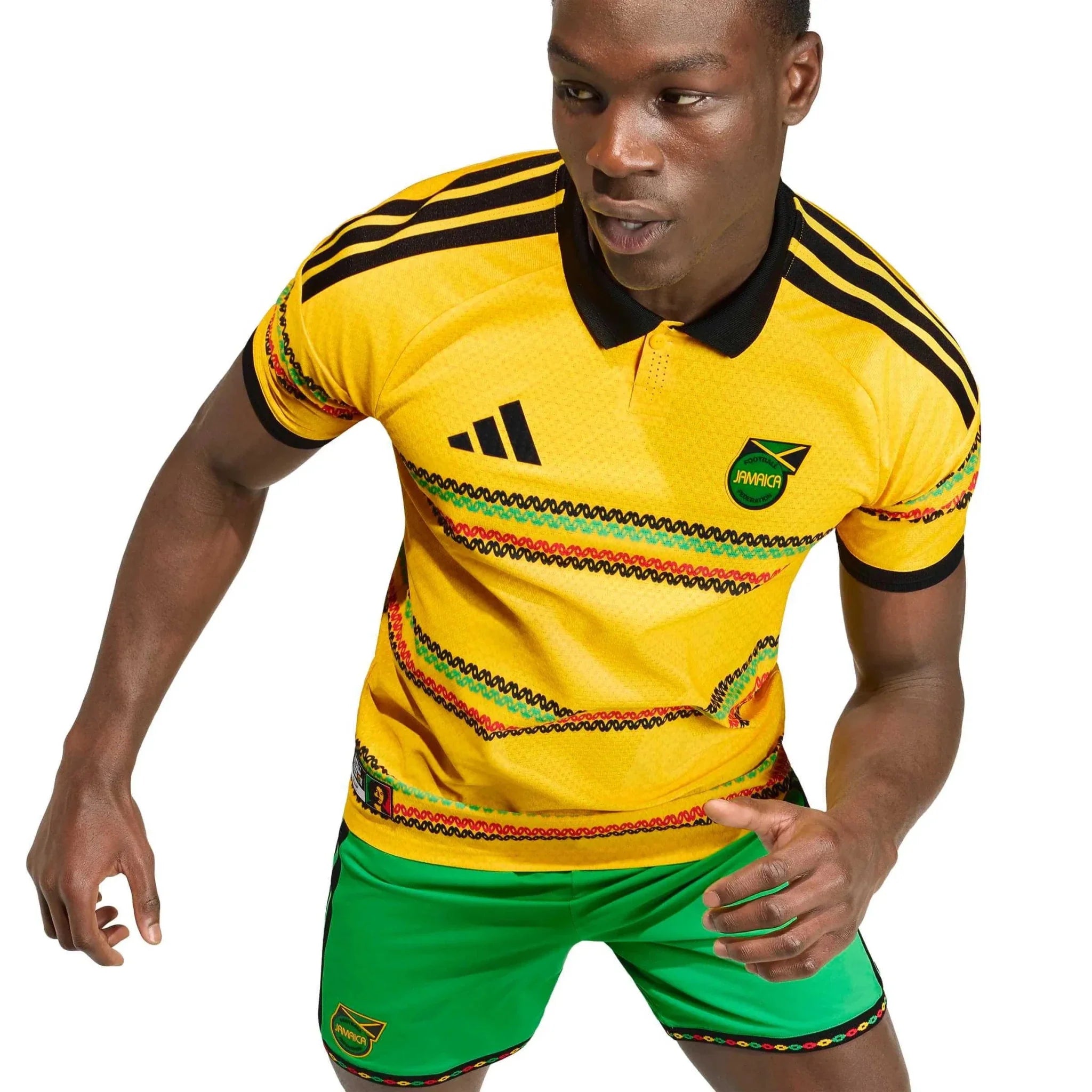 adidas 2026 Jamaica Men's Authentic Home Soccer Jersey 5