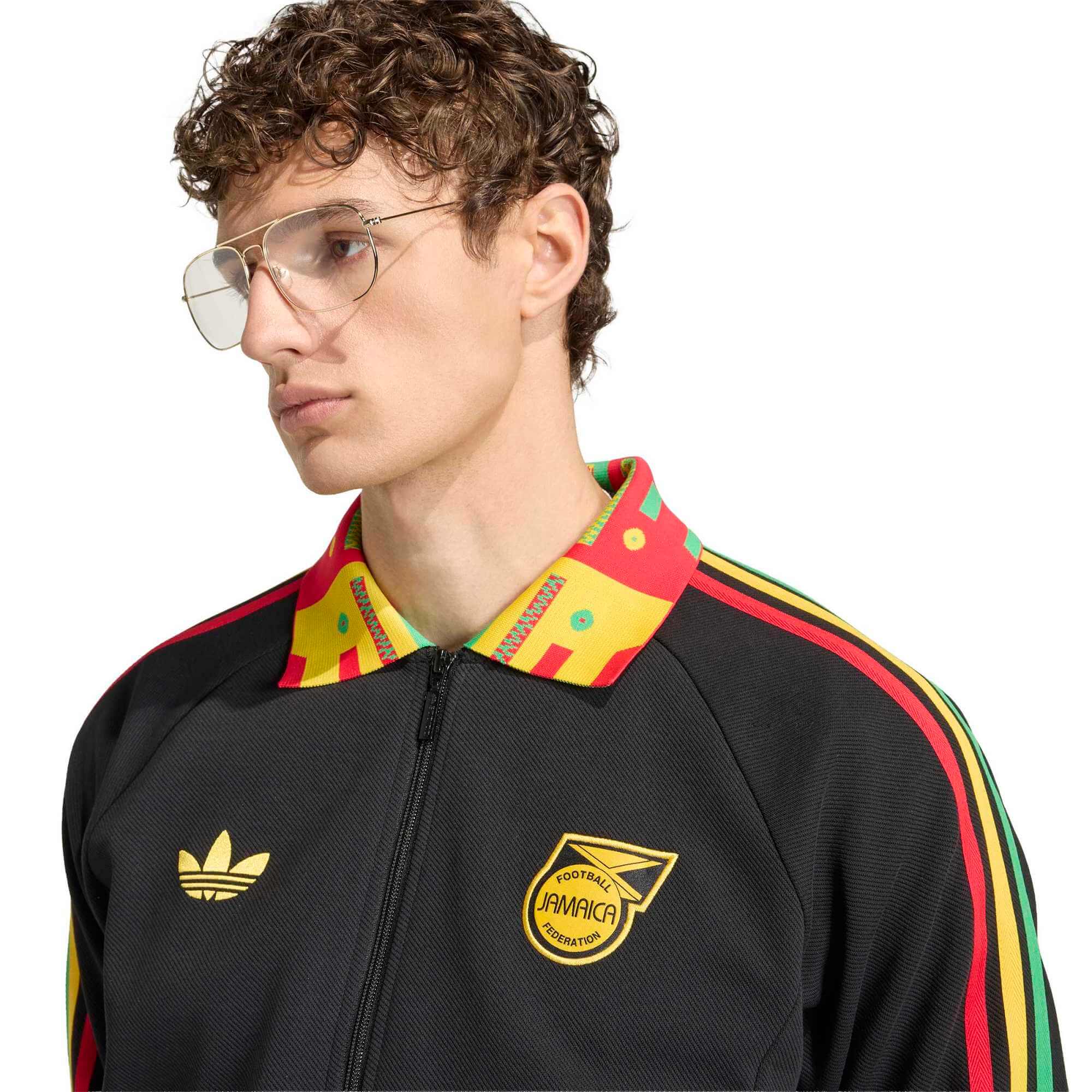 adidas 2026 Jamaica Men's Bob Marley Away Anthem Jacket 4