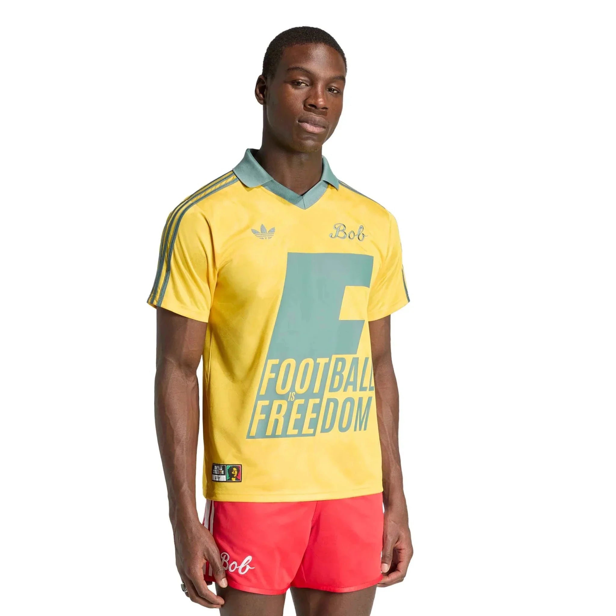 adidas 2026 Jamaica Men's Bob Marley Originals Stadium Soccer Jersey 3