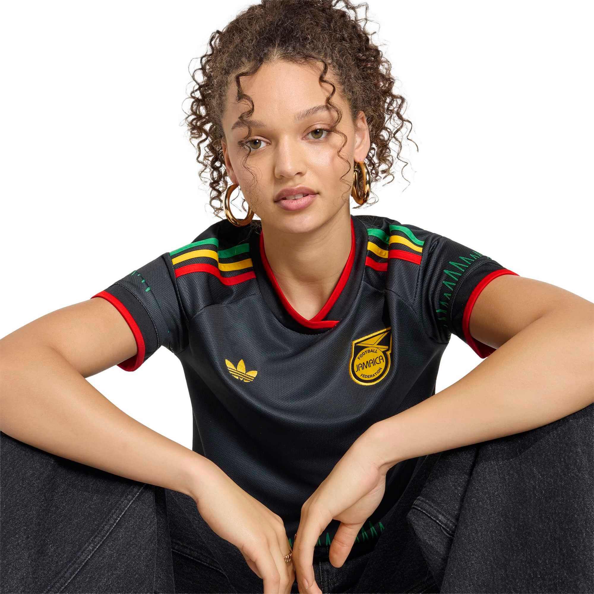 adidas 2026 Jamaica Women's Stadium Away Soccer Jersey 5