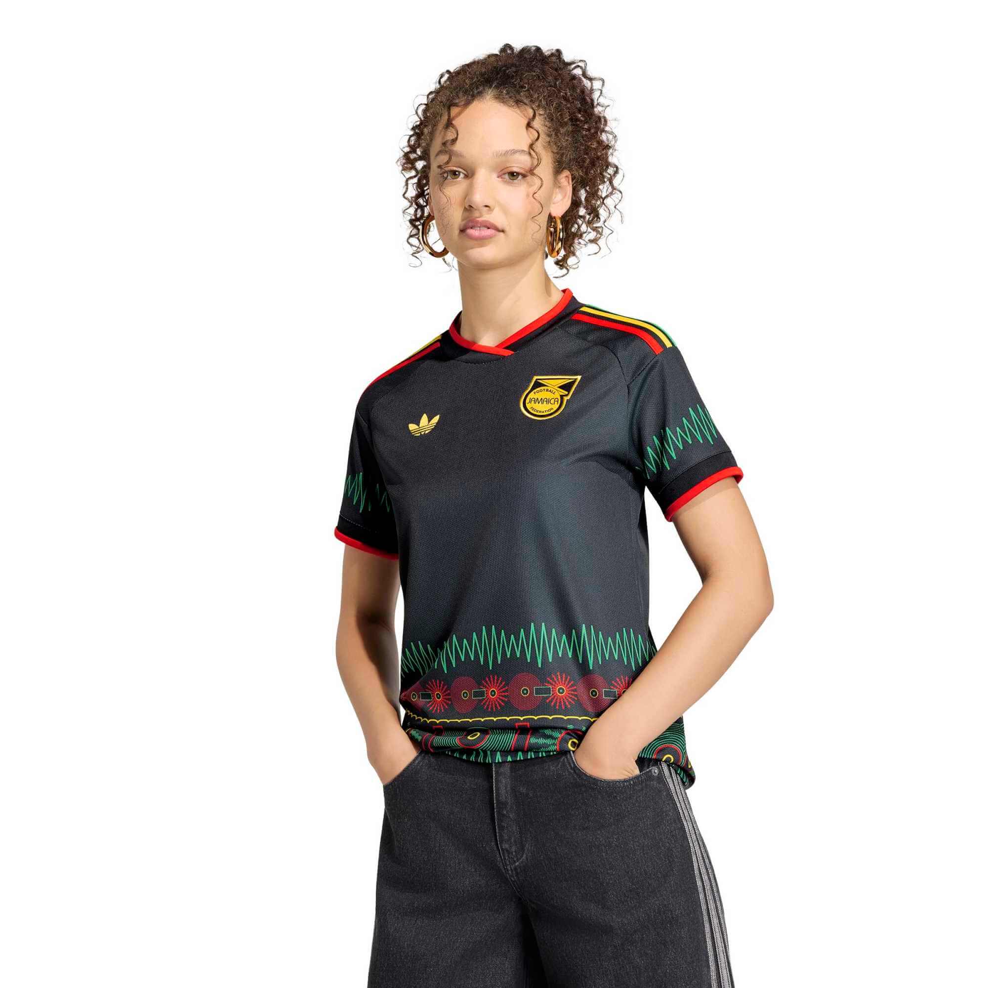 adidas 2026 Jamaica Women's Stadium Away Soccer Jersey 3