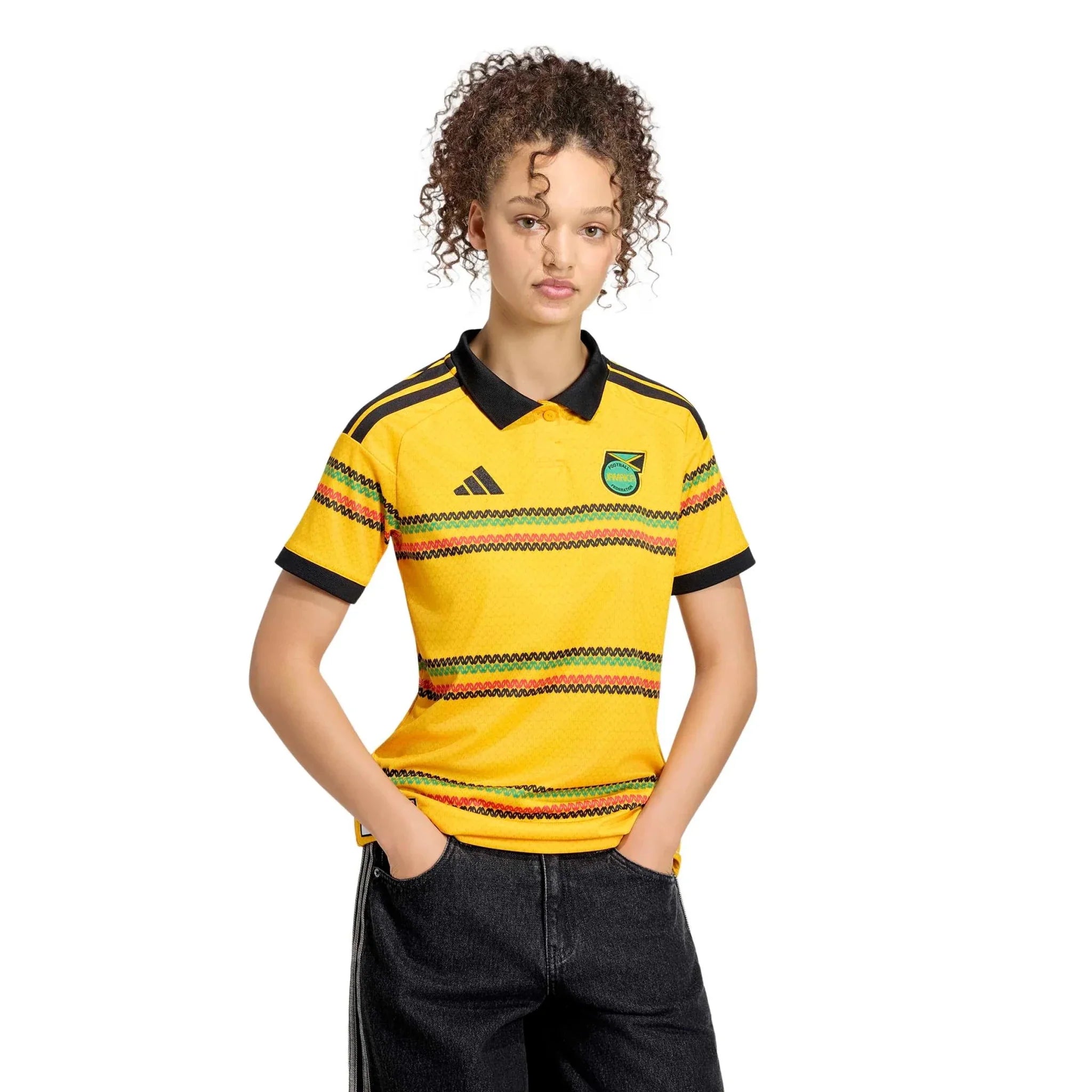 adidas 2026 Jamaica Women's Stadium Home Soccer Jersey 3