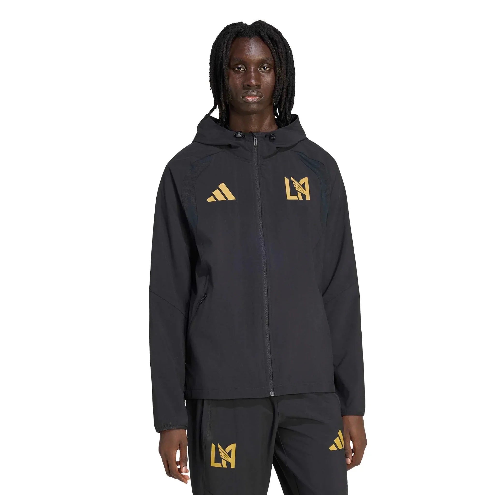 adidas 2026 LAFC Men's Travel Full-Zip Windbreaker 2