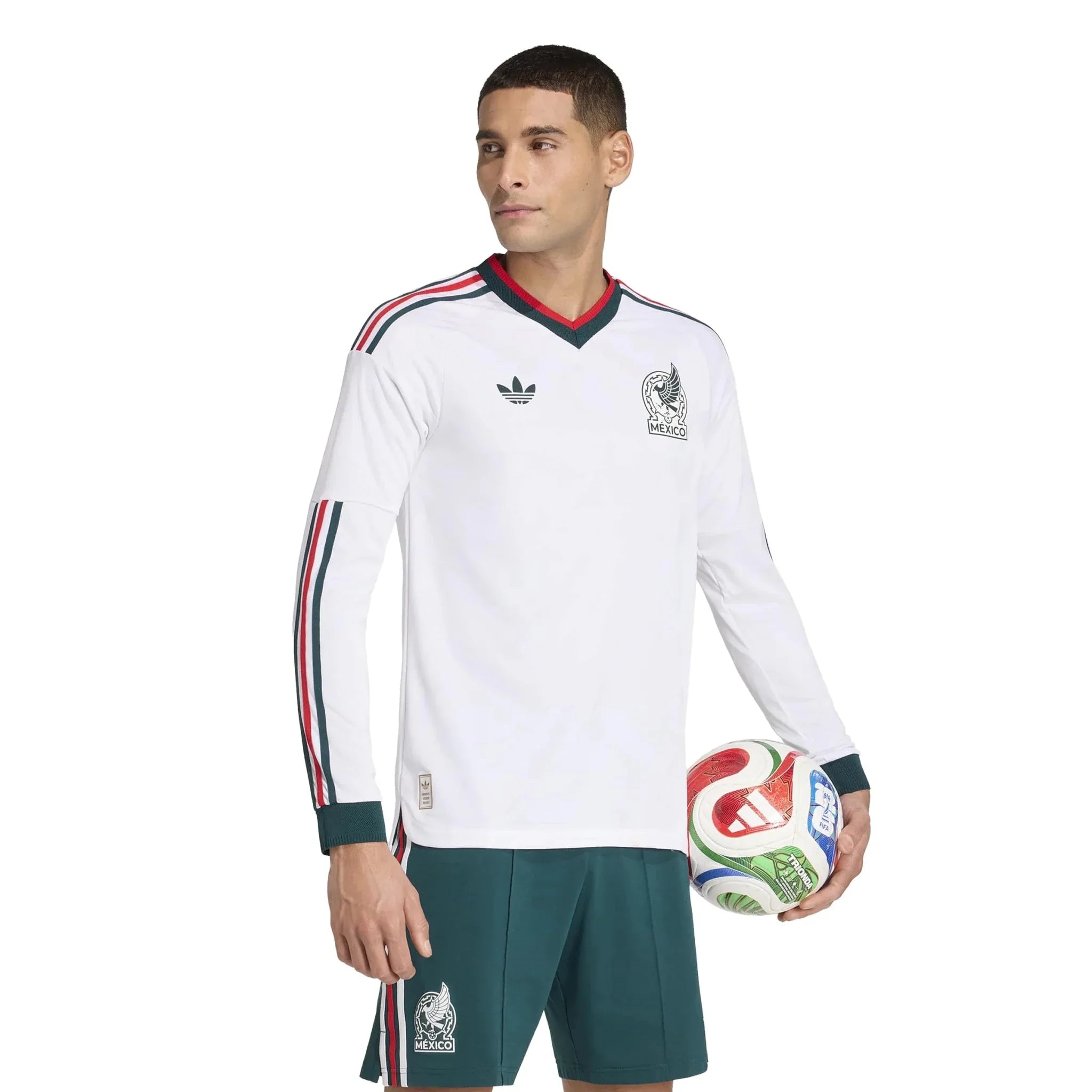 adidas 2026 Mexico Men's Authentic Away Long-Sleeve Soccer Jersey 3