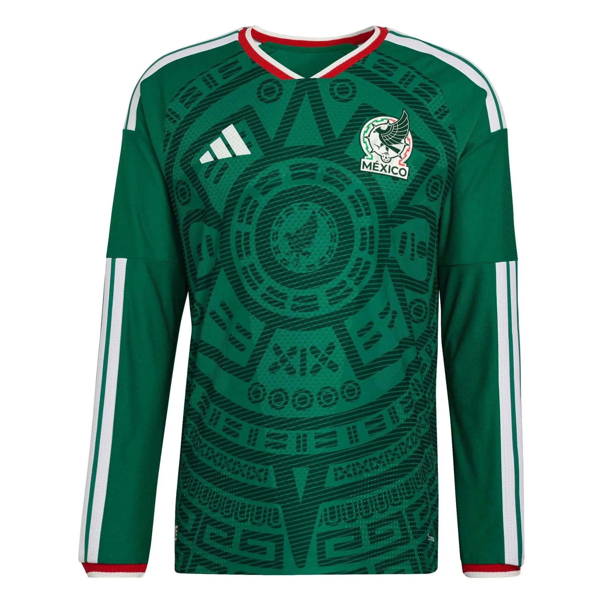 adidas 2026 Mexico Men's Authentic Home Long-Sleeve Soccer Jersey 1
