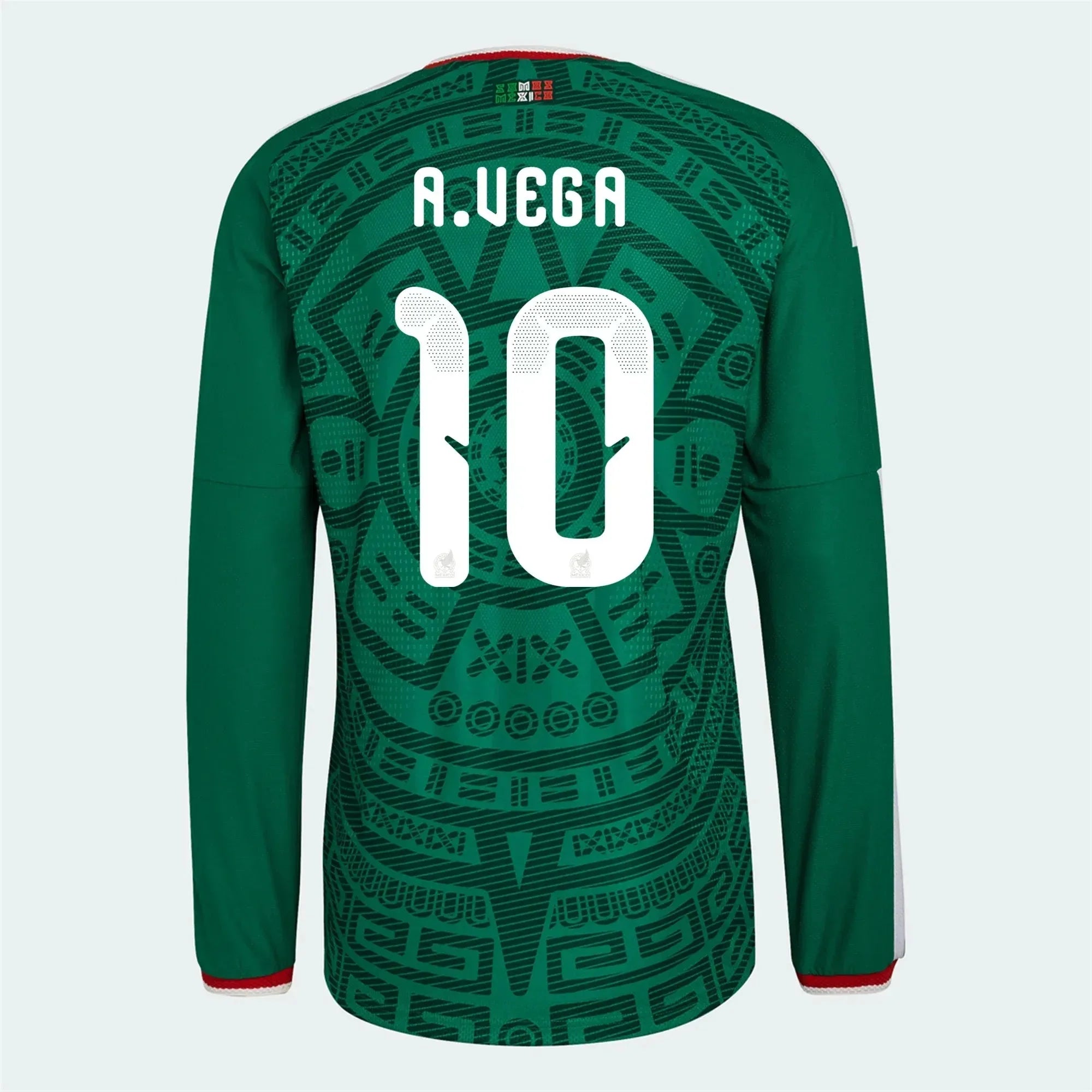 adidas 2026 Mexico Men's Authentic Home Long-Sleeve Soccer Jersey 8