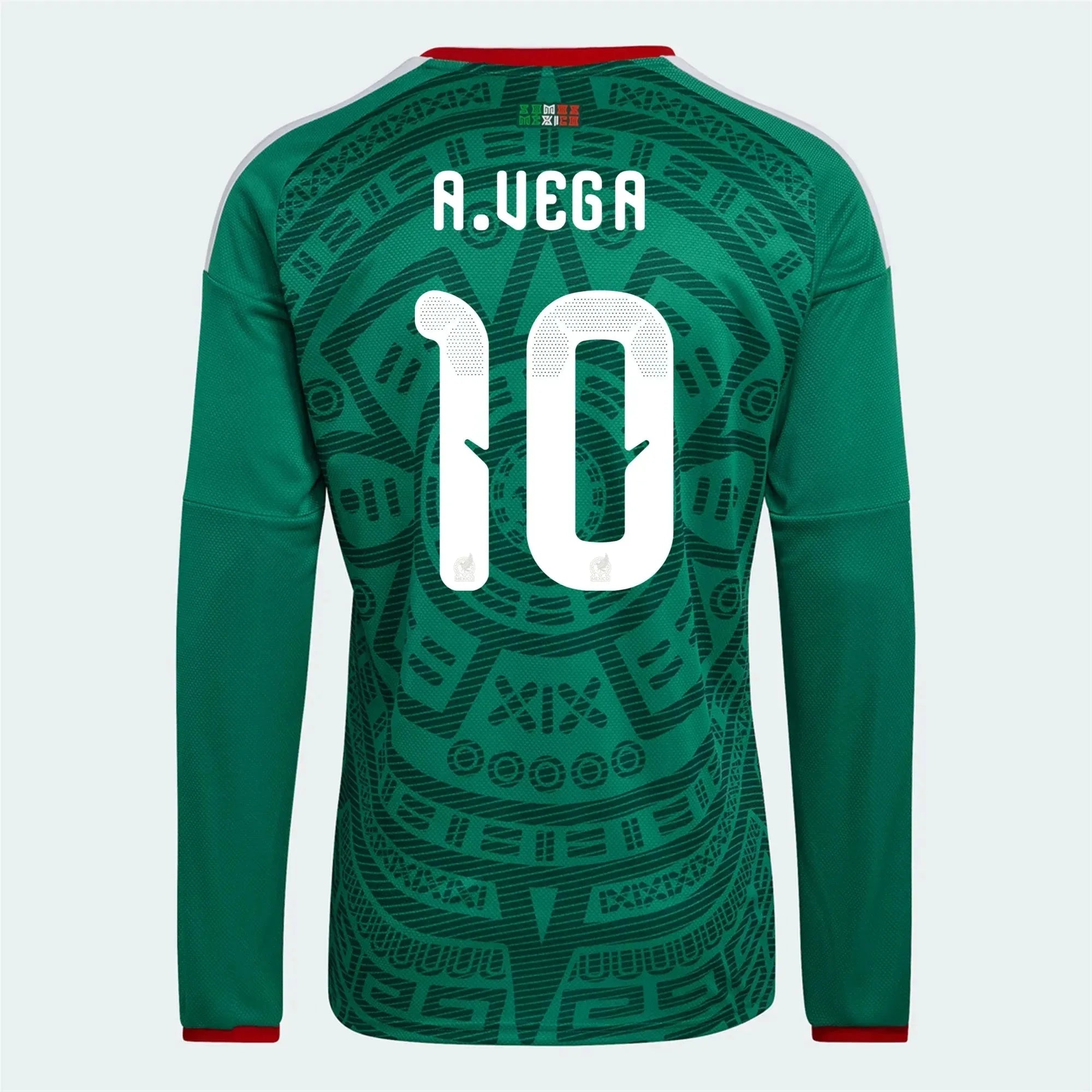 adidas 2026 Mexico Men's Authentic Home Long-Sleeve Soccer Jersey 11