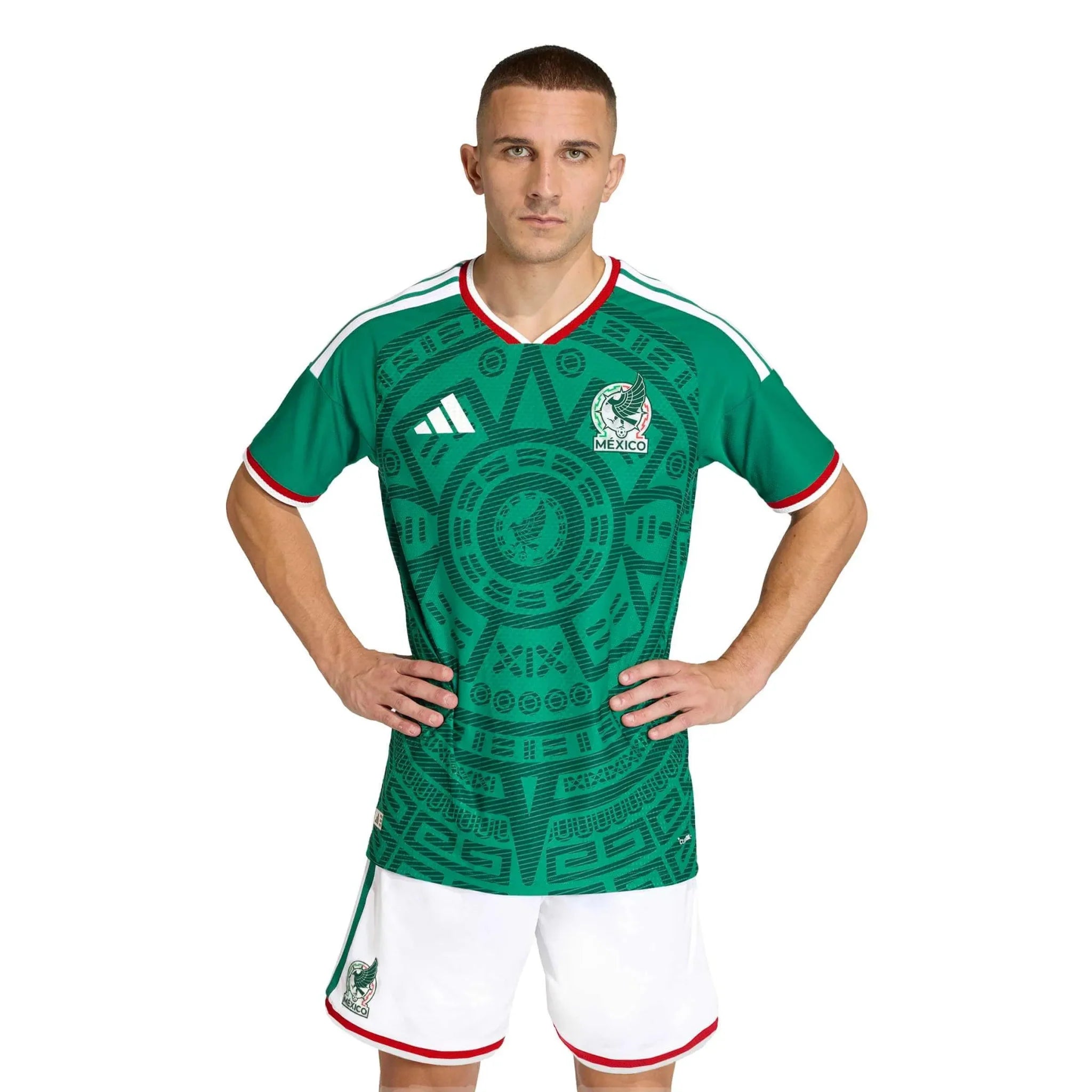 adidas 2026 Mexico Men's Authentic Home Soccer Jersey 3