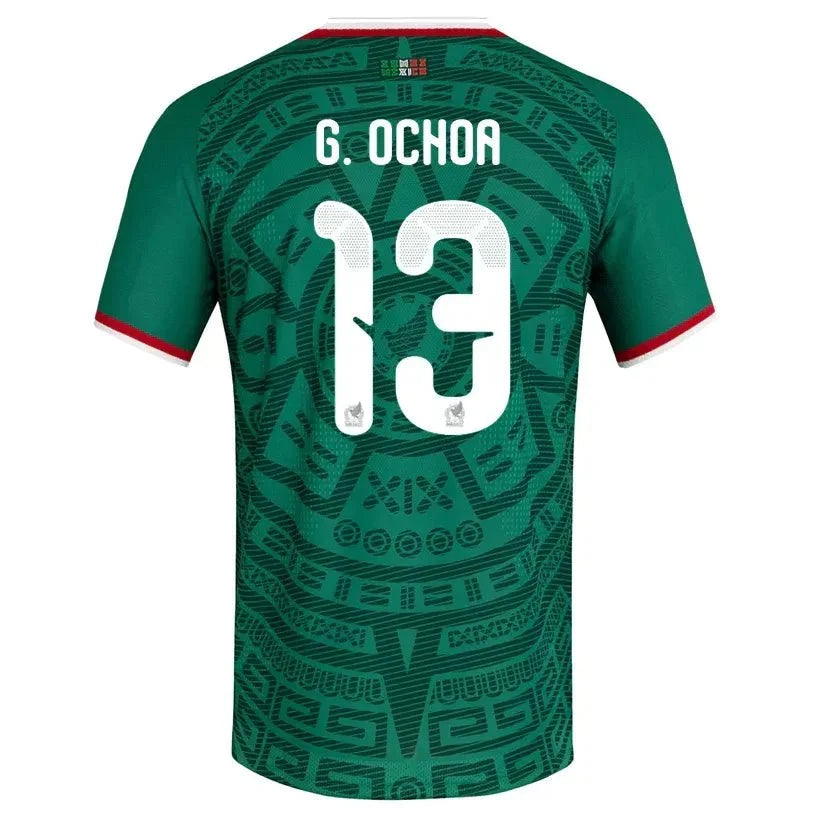adidas 2026 Mexico Men's Authentic Home Soccer Jersey 14