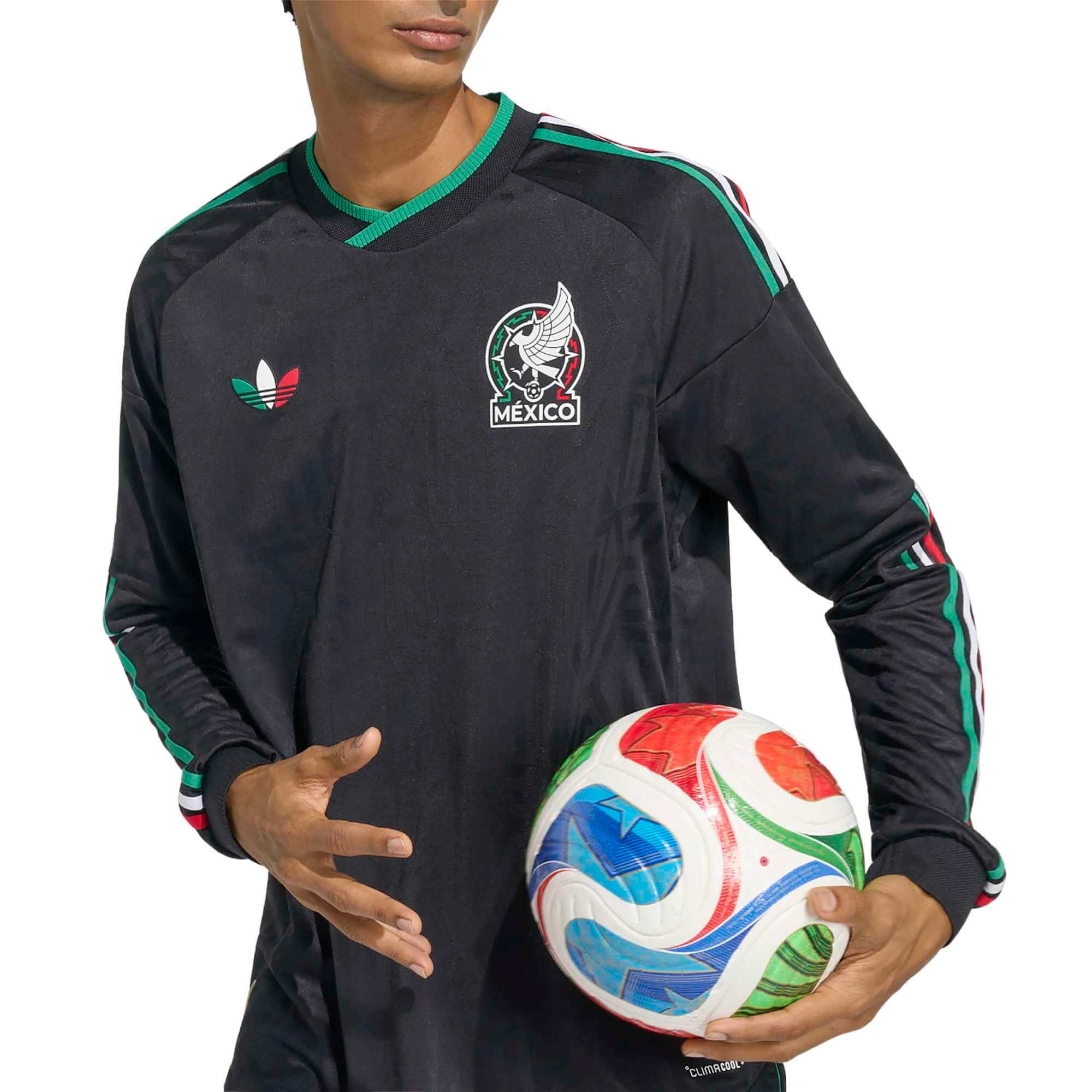 adidas 2026 Mexico Men's Authentic Third Long-Sleeve Soccer Jersey 5