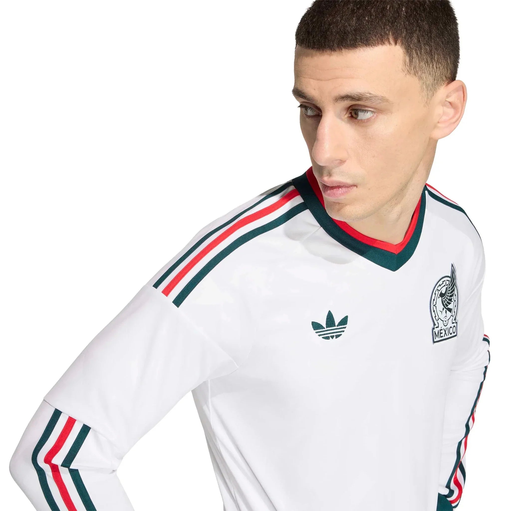 adidas 2026 Mexico Men's Stadium Away Long-Sleeve Soccer Jersey 5