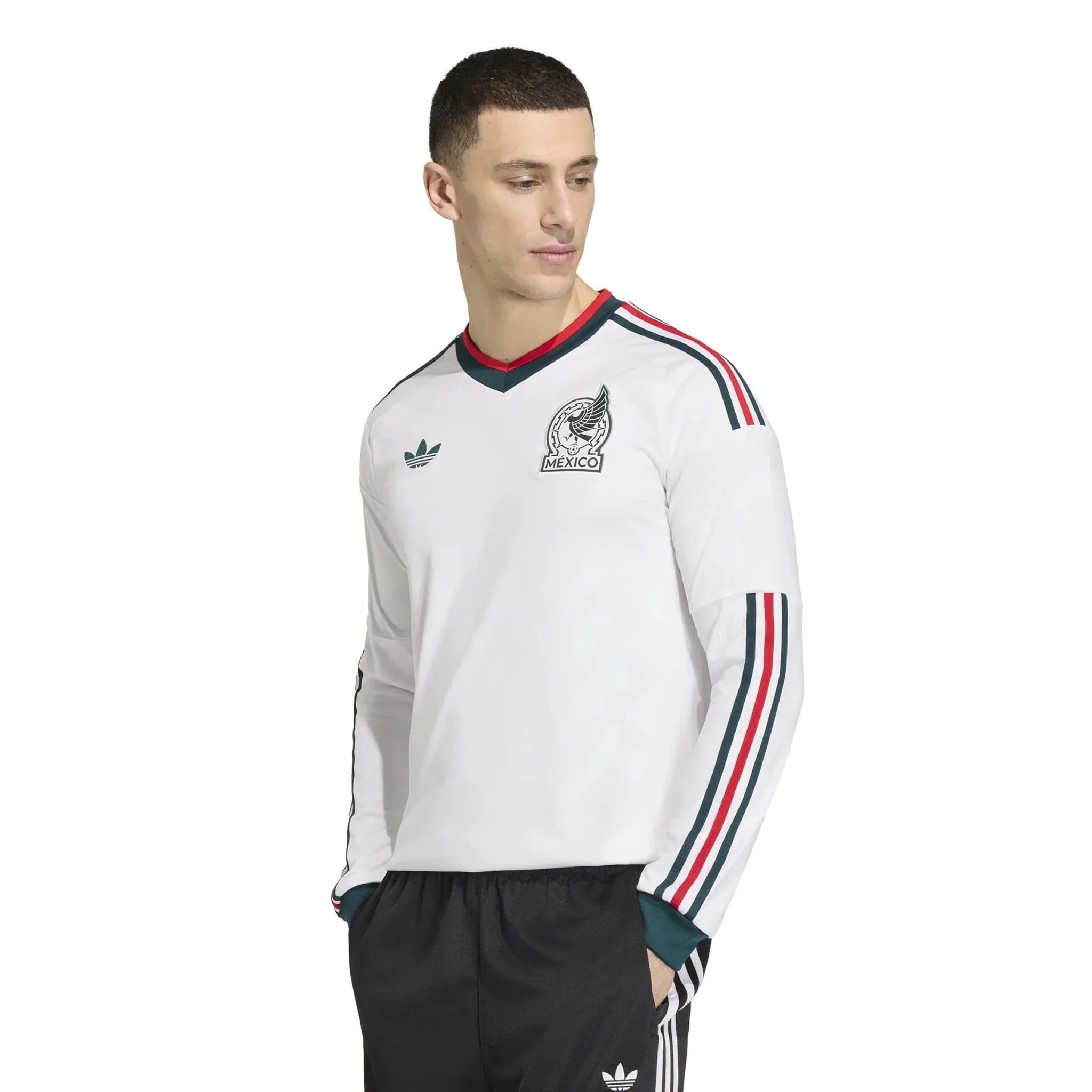 adidas 2026 Mexico Men's Stadium Away Long-Sleeve Soccer Jersey 3