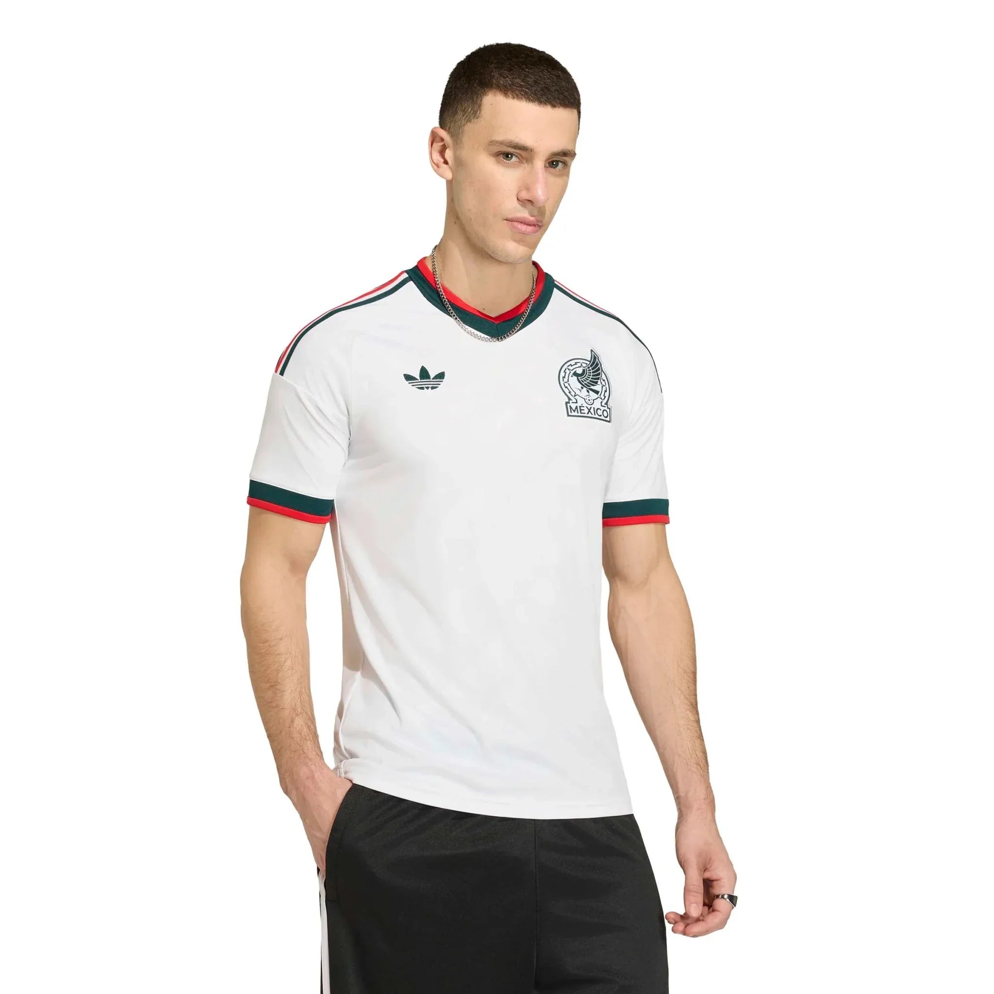 adidas 2026 Mexico Men's Stadium Away Soccer Jersey 3