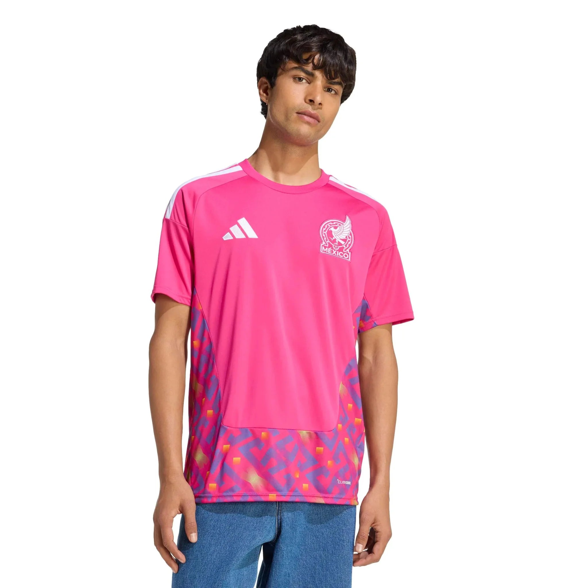 adidas 2026 Mexico Men's Stadium Home Goalkeeper Soccer Jersey 3