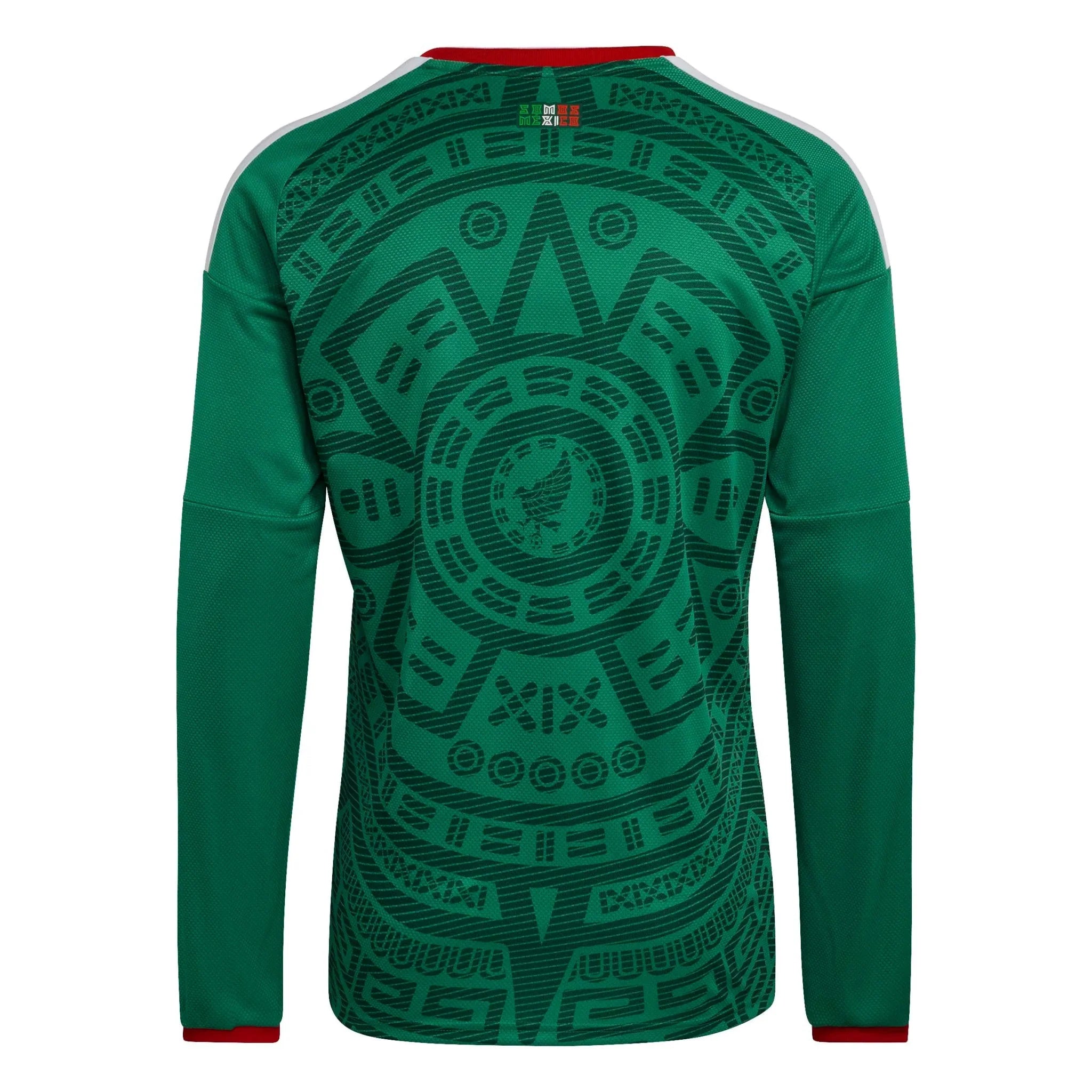 adidas 2026 Mexico Men's Stadium Home Long-Sleeve Soccer Jersey 2