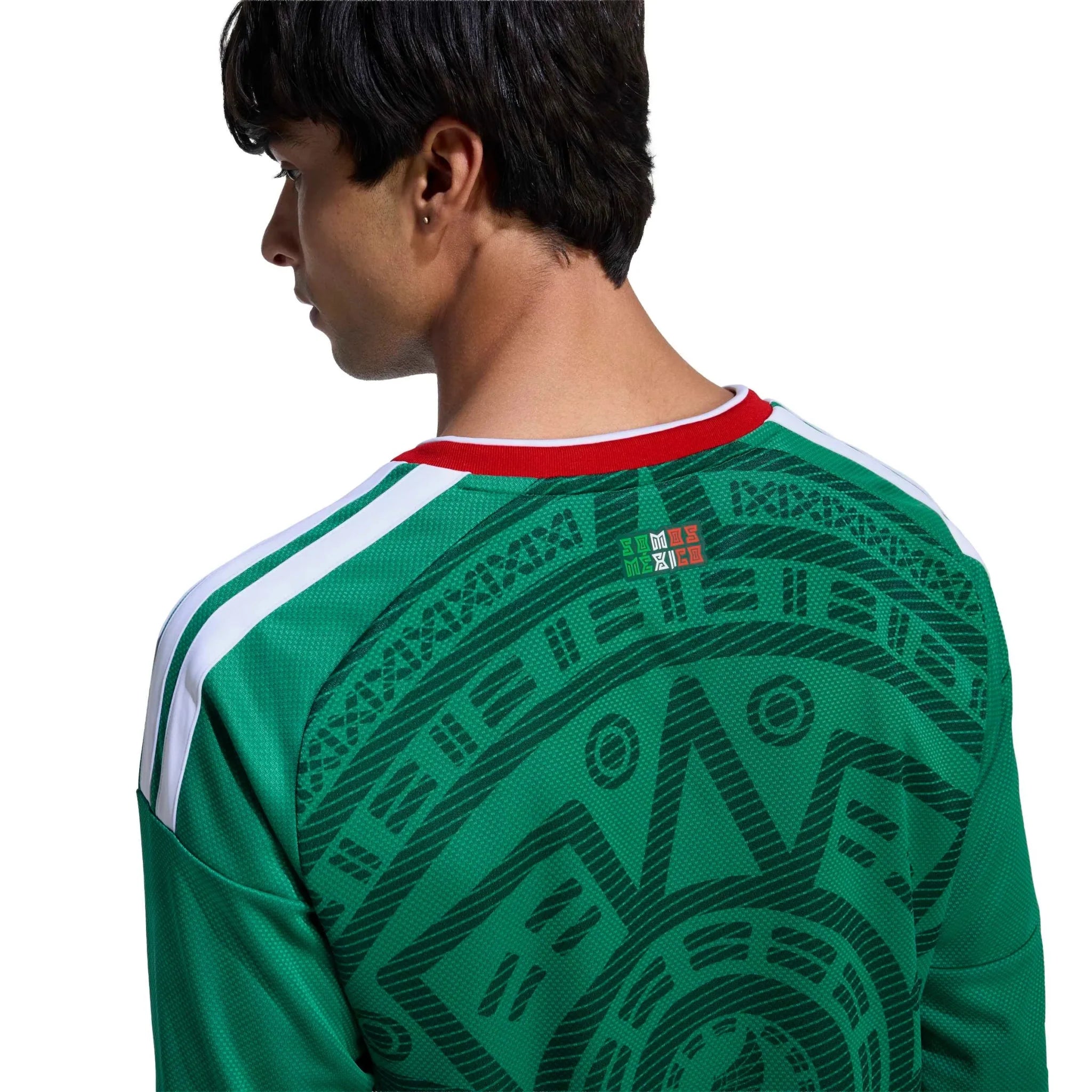 adidas 2026 Mexico Men's Stadium Home Long-Sleeve Soccer Jersey 6
