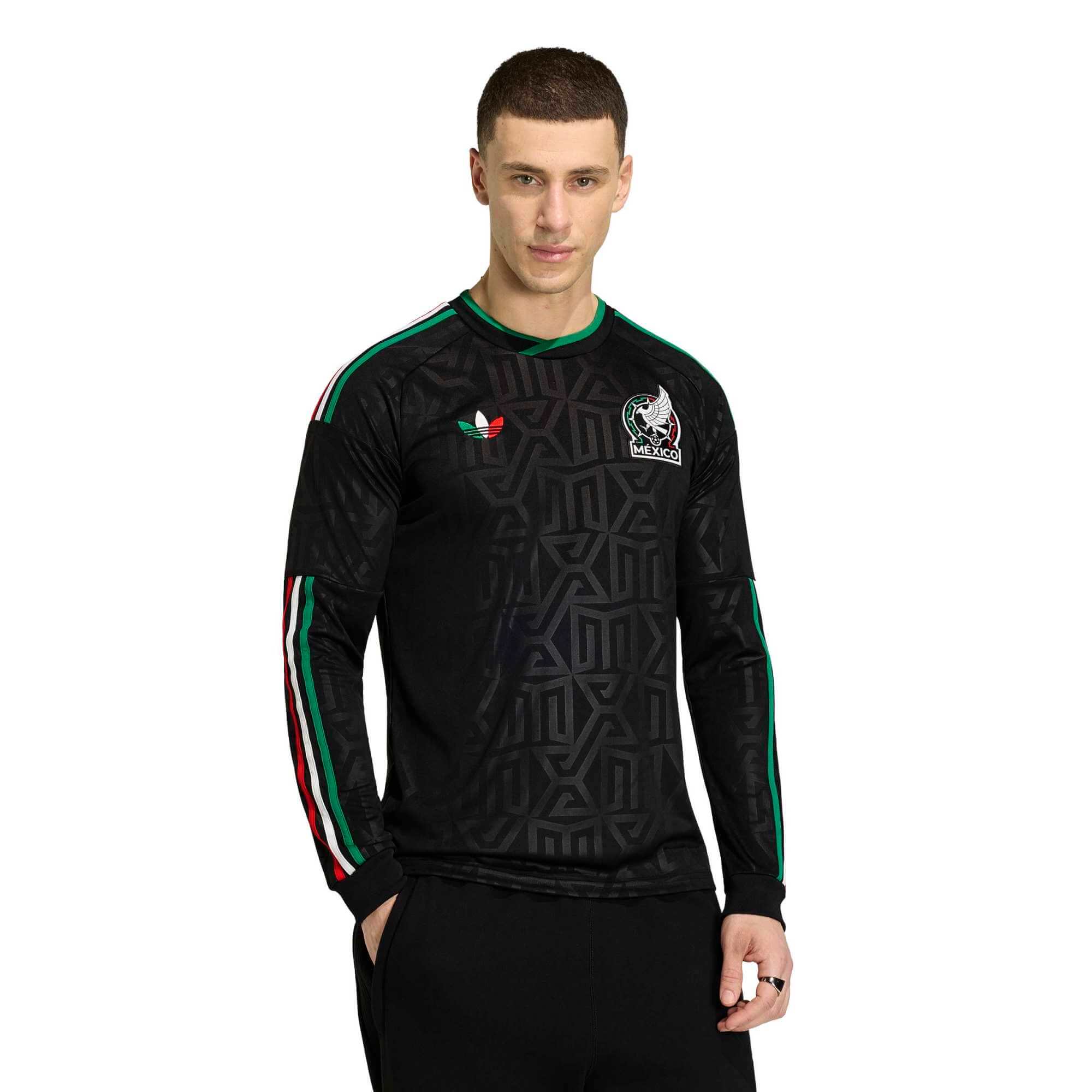 adidas 2026 Mexico Men's Stadium Third Long-Sleeve Soccer Jersey 3