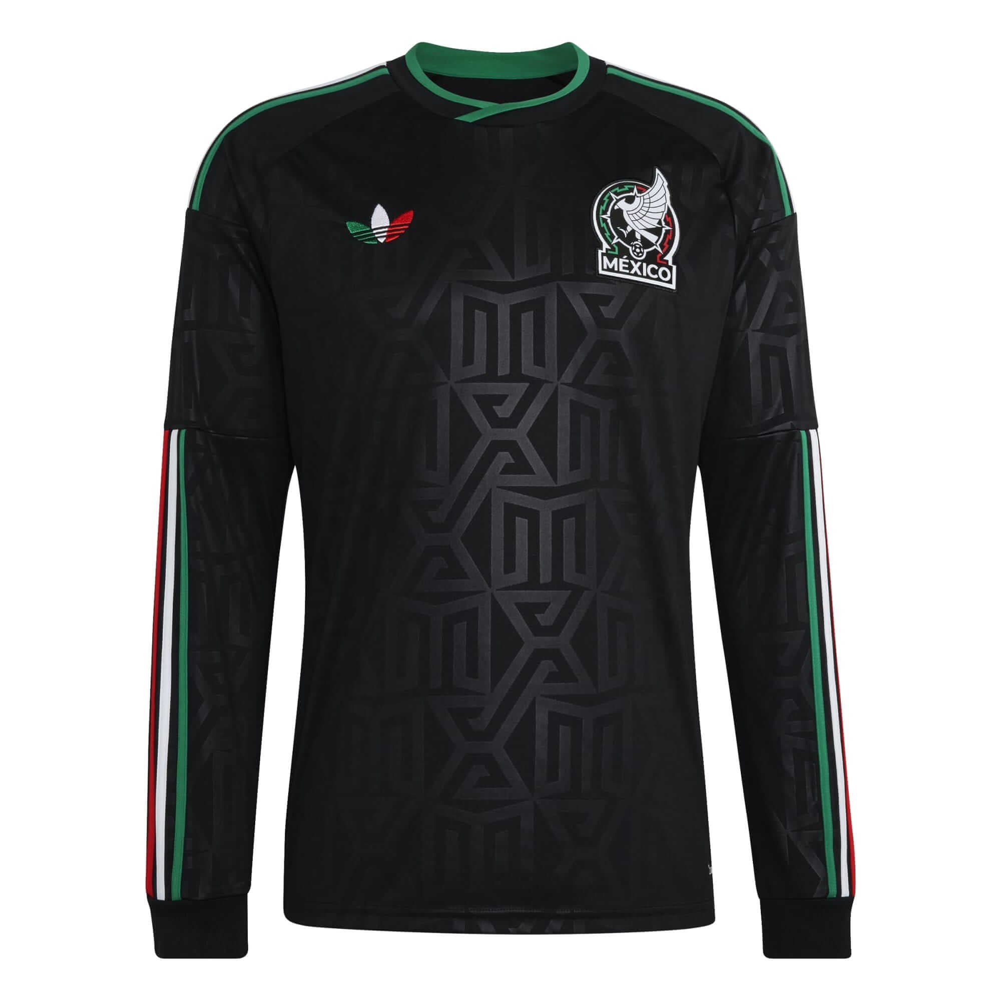 adidas 2026 Mexico Men's Stadium Third Long-Sleeve Soccer Jersey 1