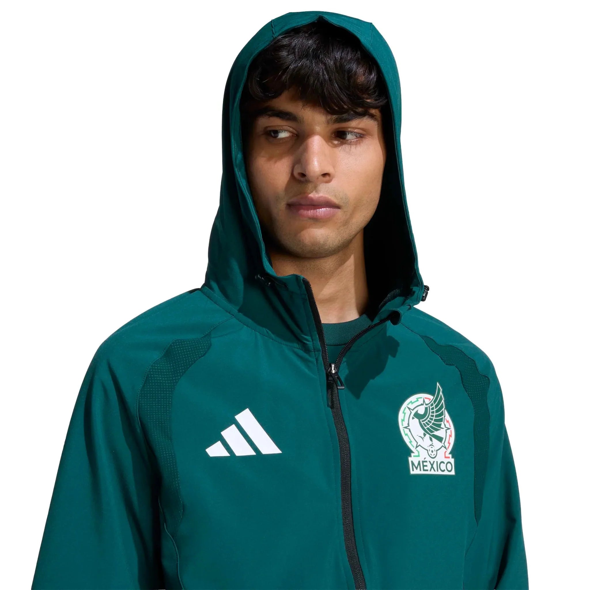 adidas 2026 Mexico Men's Tiro Travel Full Zip Windbreaker 4