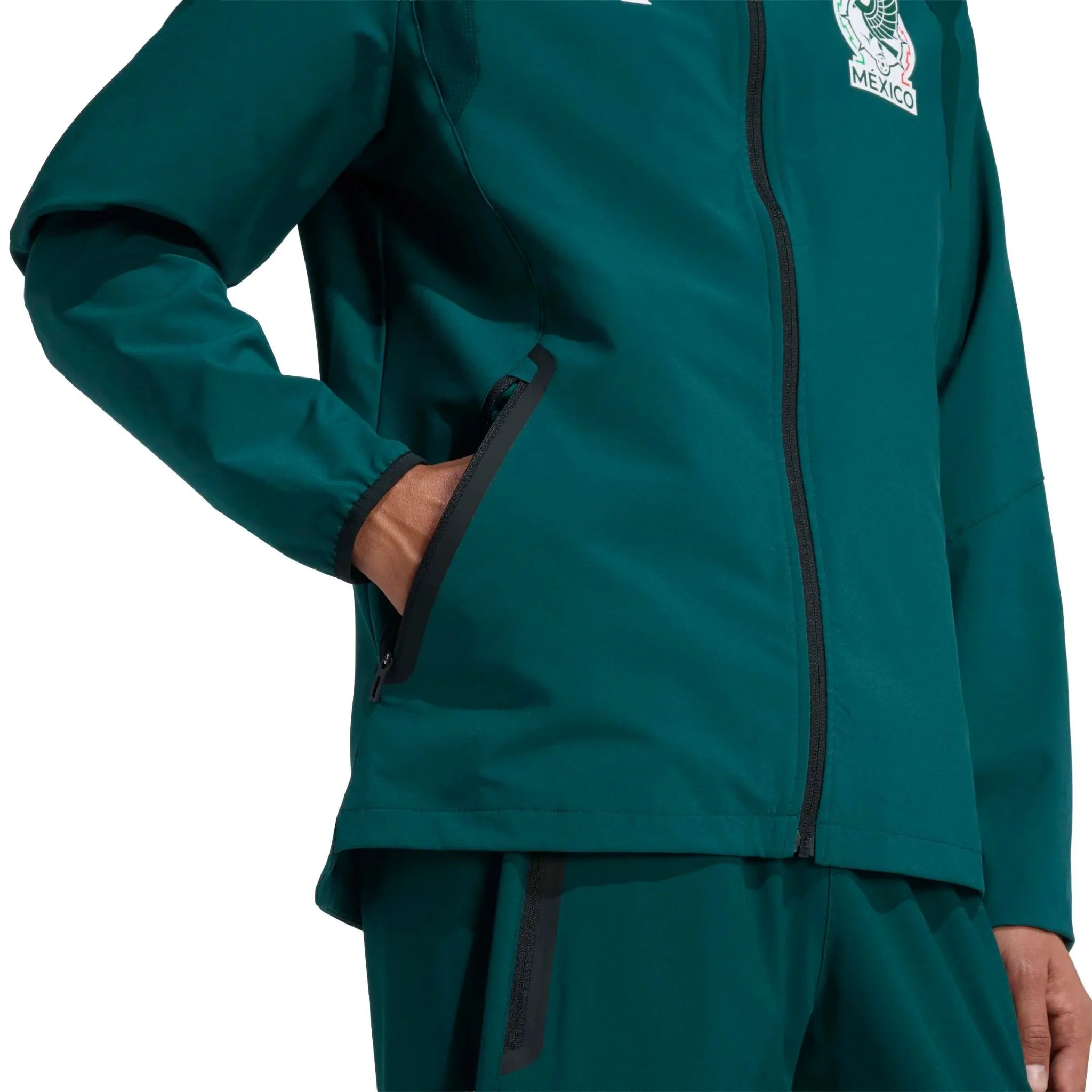adidas 2026 Mexico Men's Tiro Travel Full Zip Windbreaker 5
