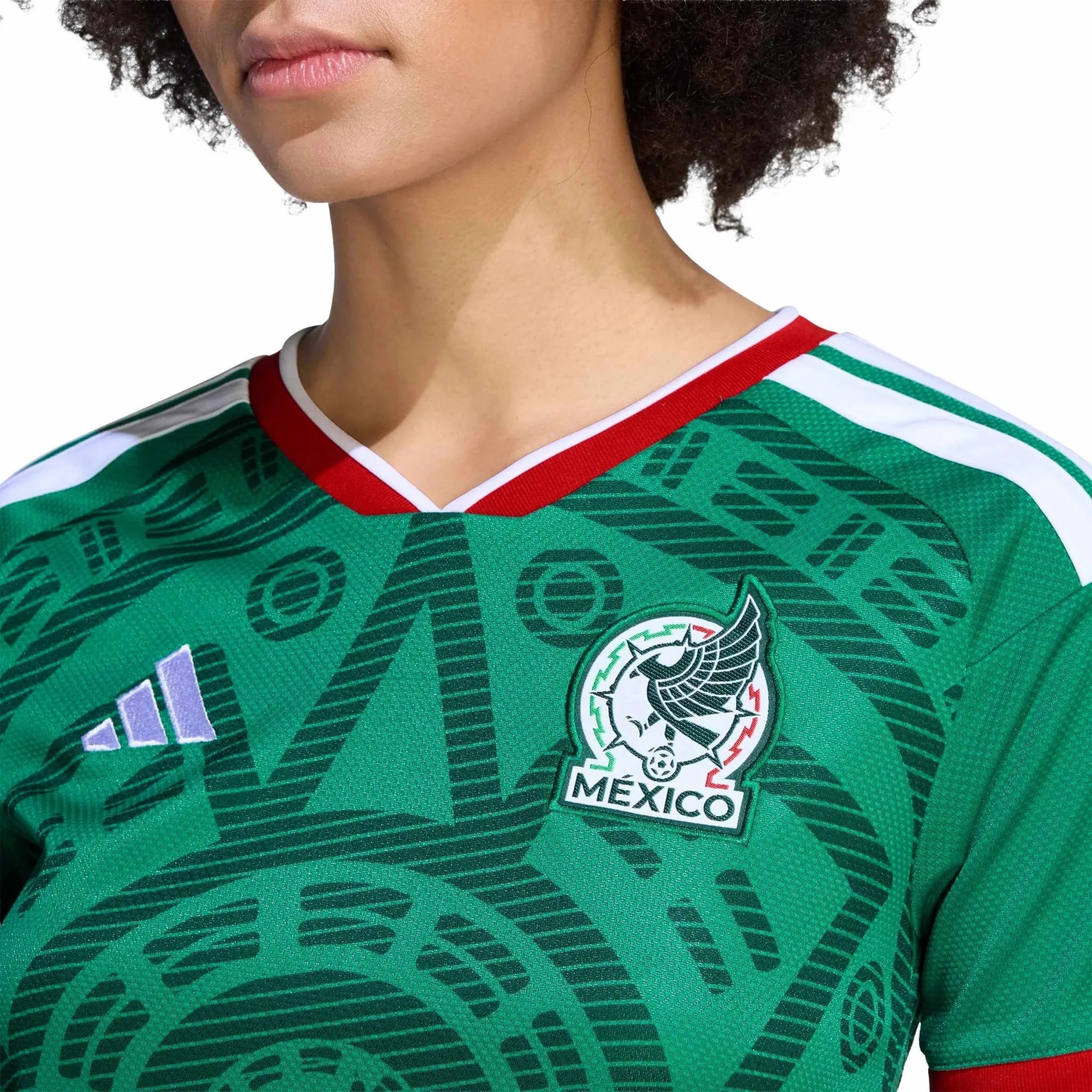 adidas 2026 Mexico Women's Stadium Home Soccer Jersey 5
