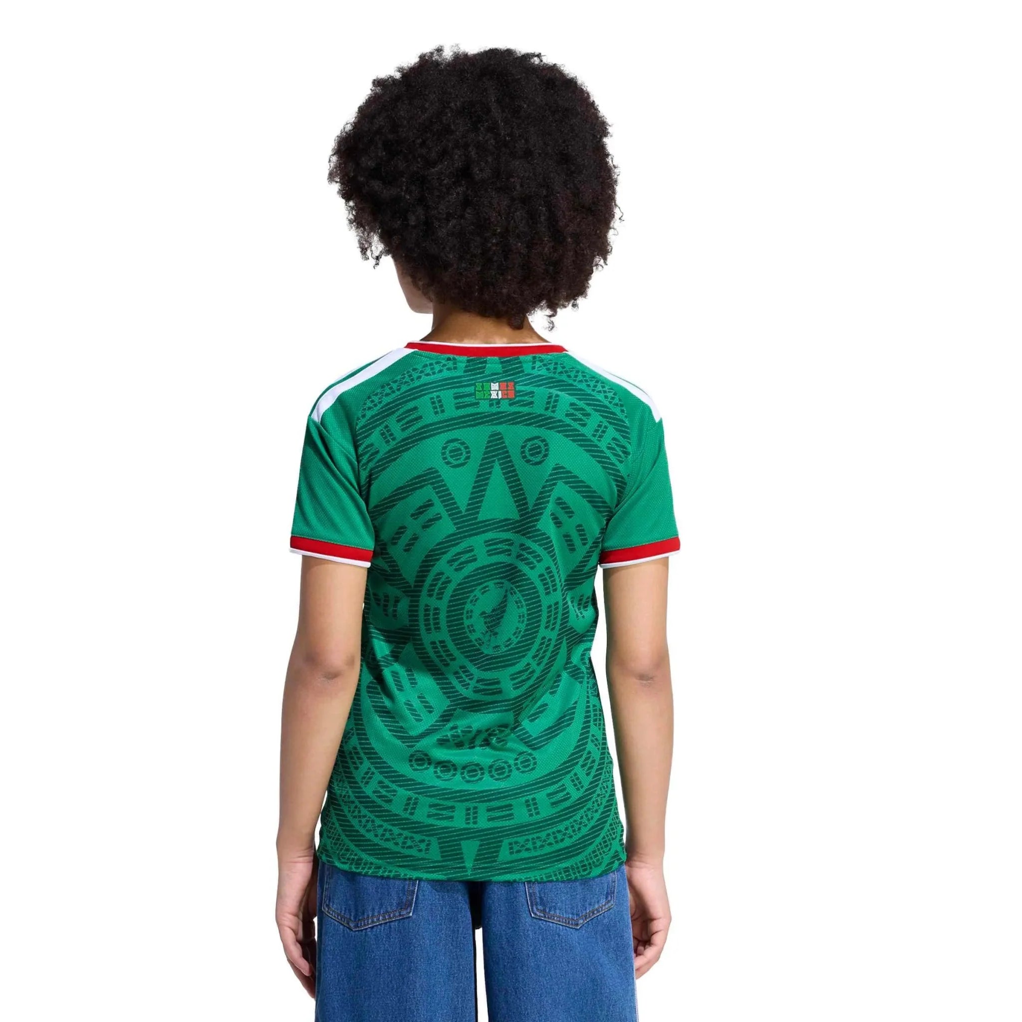 adidas 2026 Mexico Women's Stadium Home Soccer Jersey 4