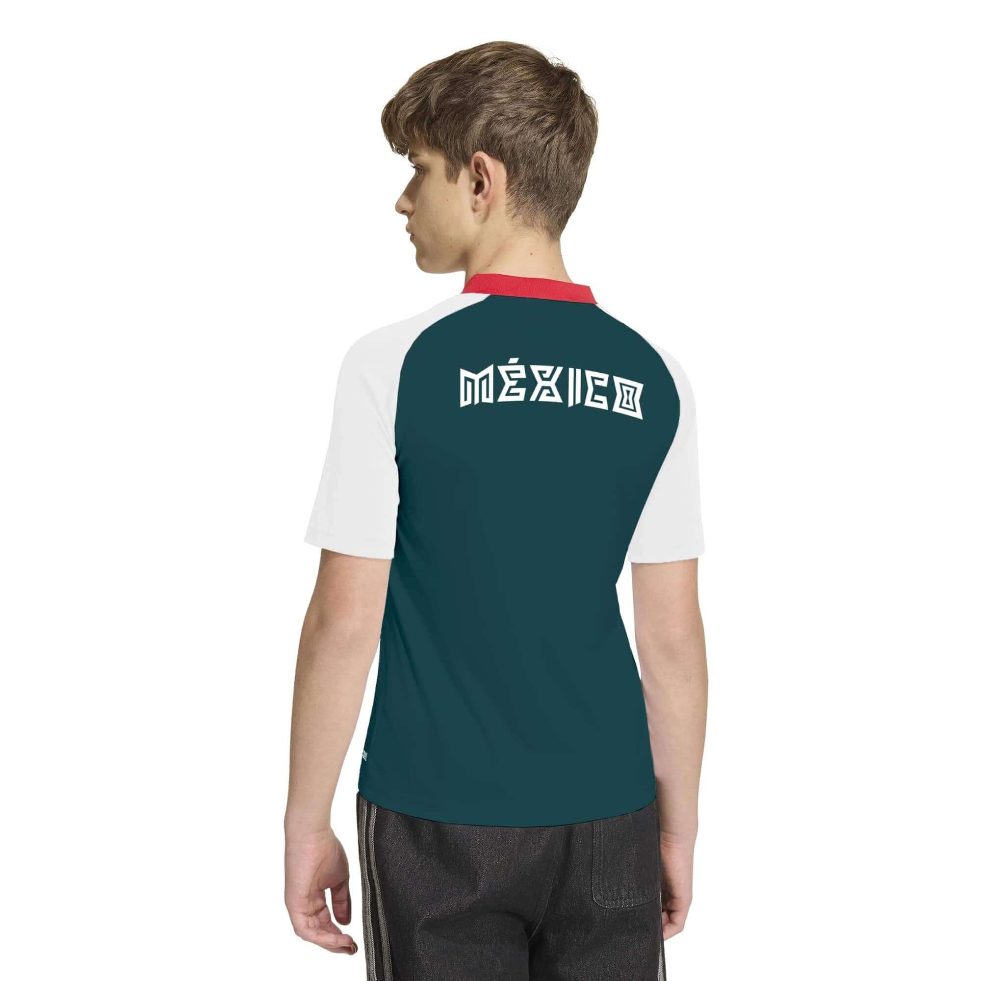 adidas 2026 Mexico Youth Away Pre-Match Soccer Jersey 4
