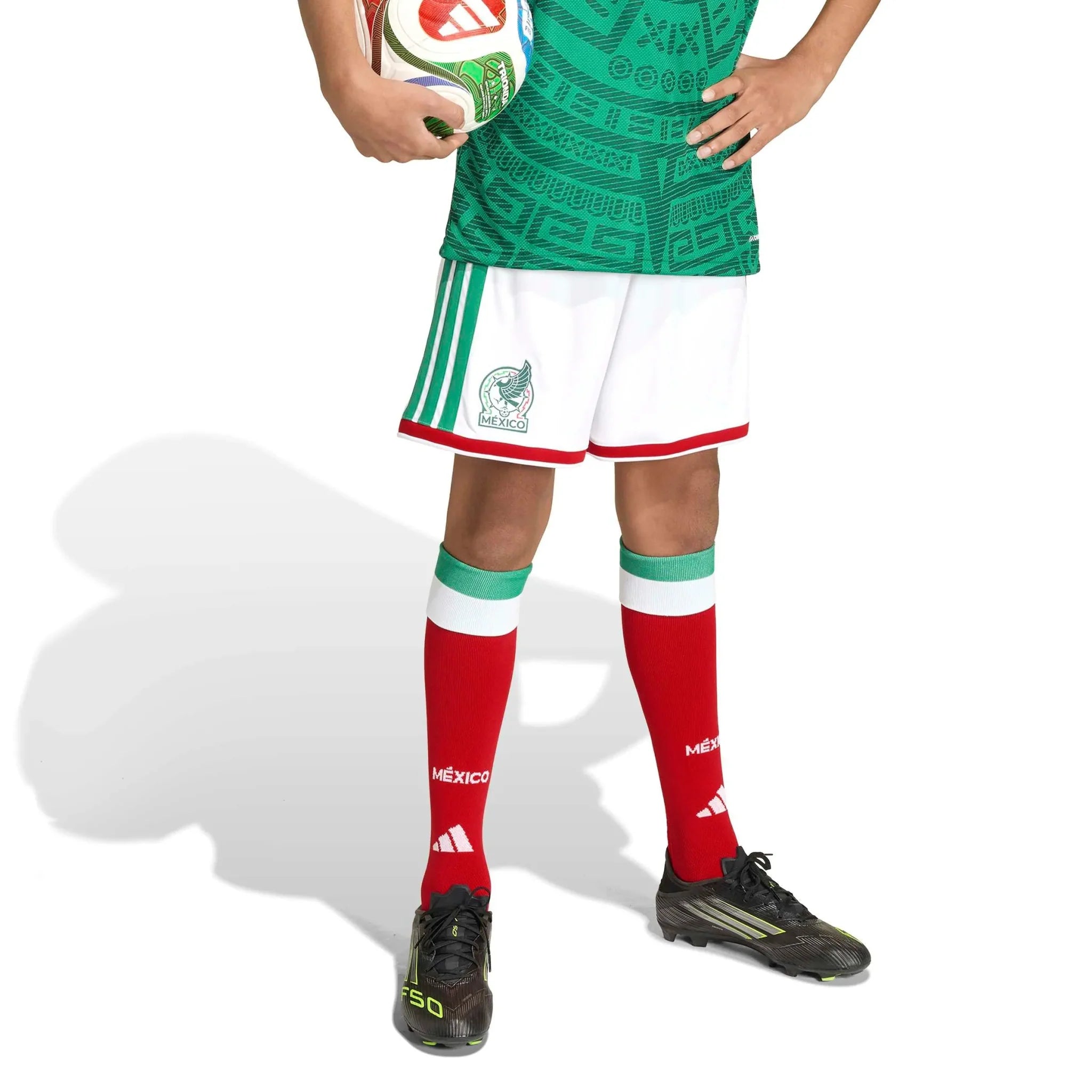 adidas 2026 Mexico Youth Home Shorts 2