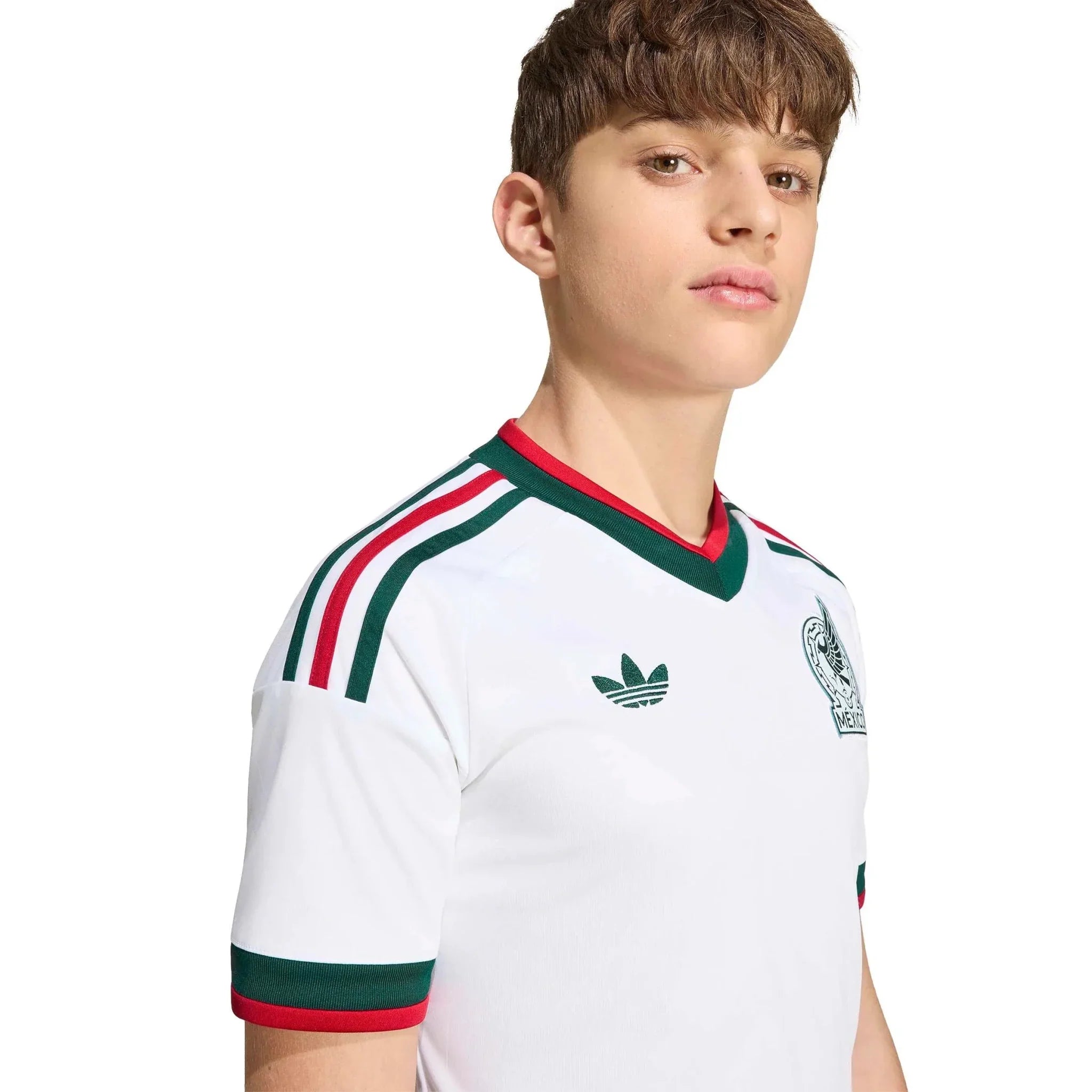 adidas 2026 Mexico Youth Stadium Away Soccer Jersey 3
