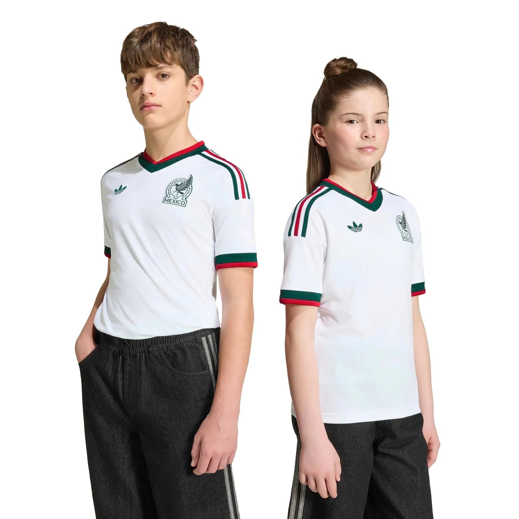 adidas 2026 Mexico Youth Stadium Away Soccer Jersey 7